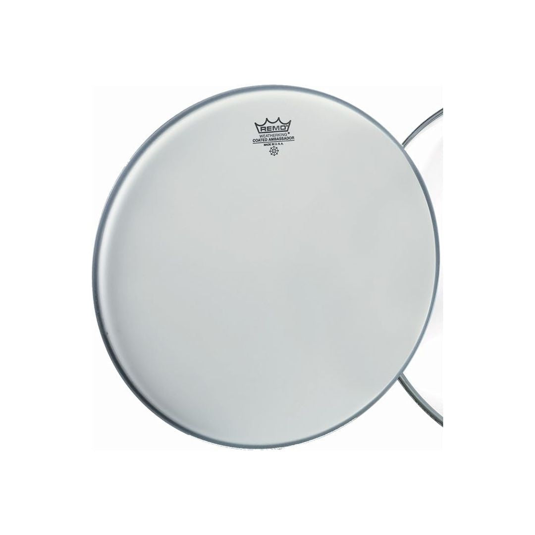 PARCHE REMO AMBASSADOR 16" ASPERO BLANCO BA-0116-00