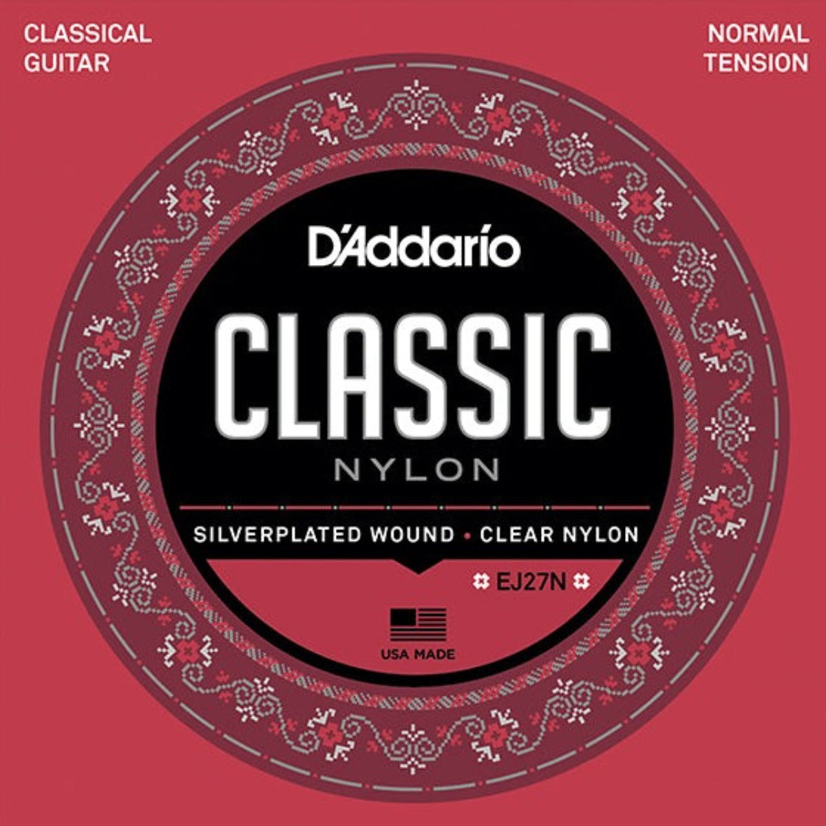 ENCORDADURA DADDARIO P/GUITARRA CLASICA NYLON MOD. EJ-27N