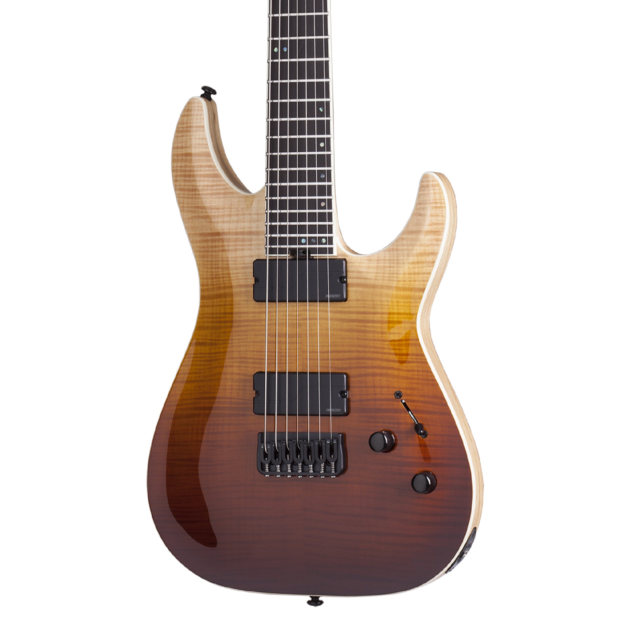 Guitarra eléctrica Schecter C-7 SLS Elite 7 Cuerdas Antique Fade Burst