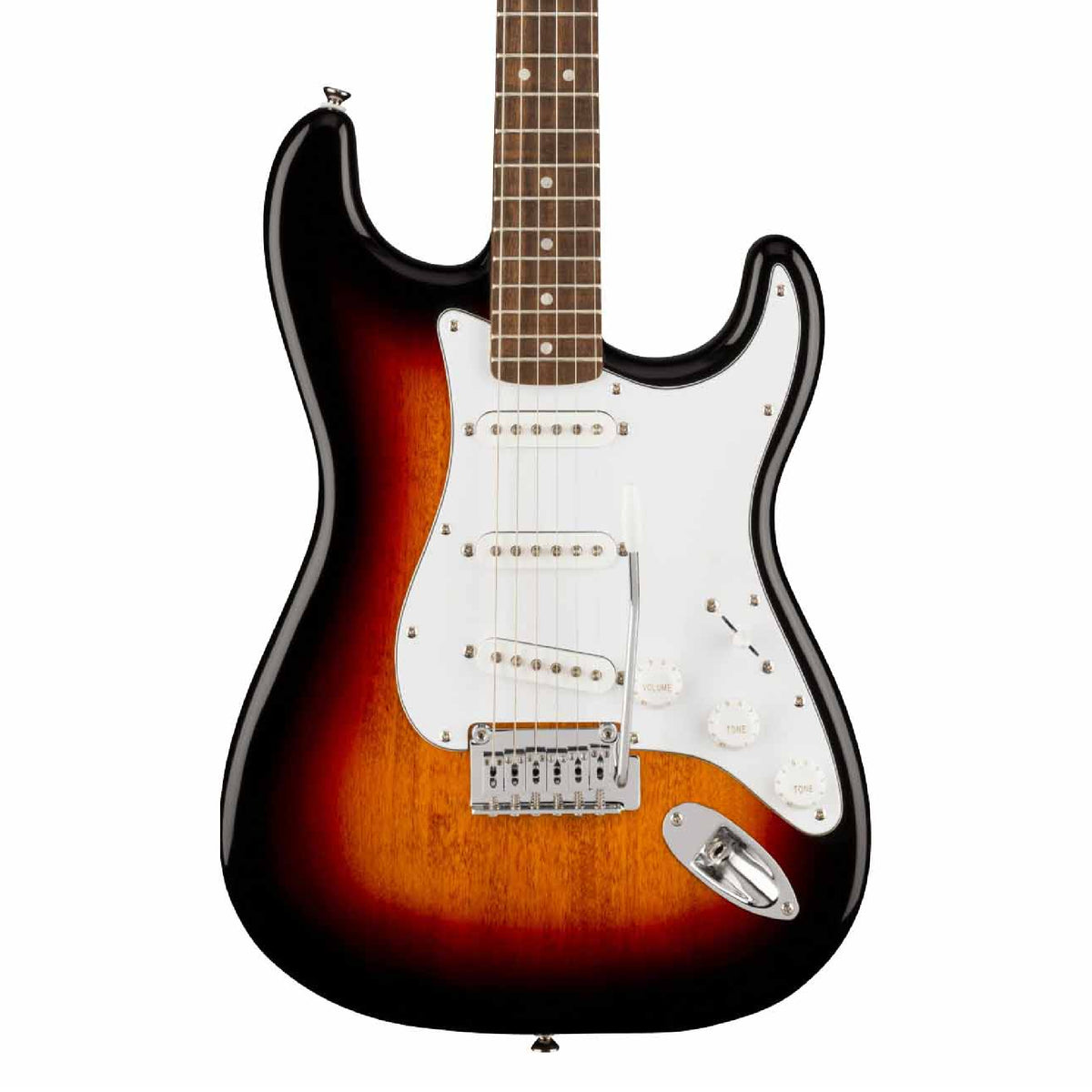 SQUIER AFFINITY STRATOCASTER SUNBURST CON PICKGUARD BLANCO