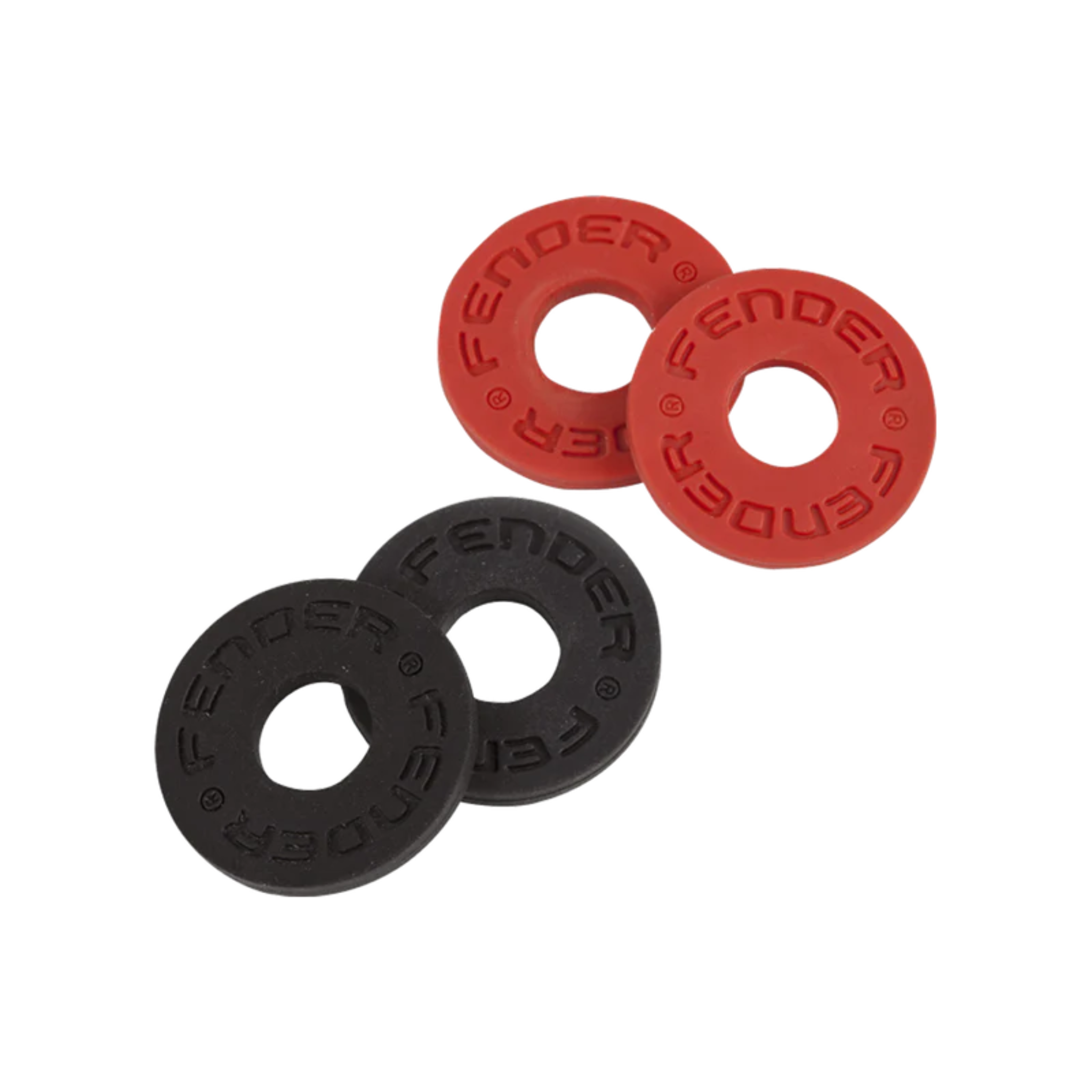 STRAPBLOCKS FENDER 4 PK 2BLK/2 RED