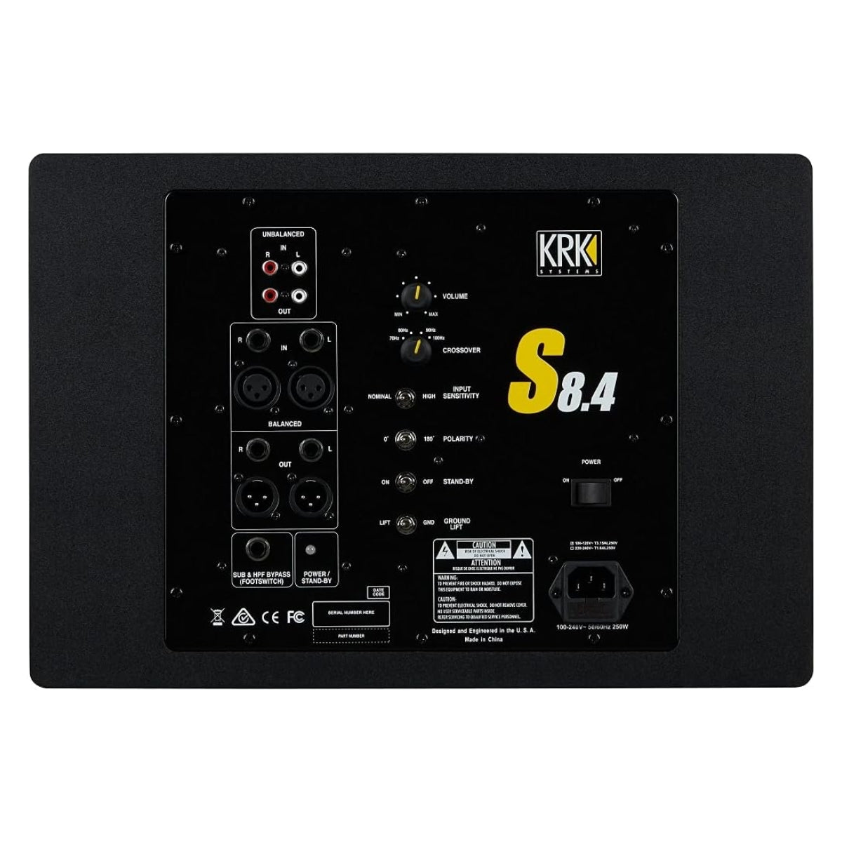 SUBWOOFER KRK ACTIVO PARA ESTUDIO 8" S84-NA