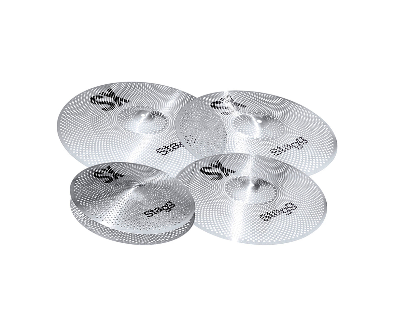 Set de Platillos Stagg SXMSET Silenciosos para Práctica