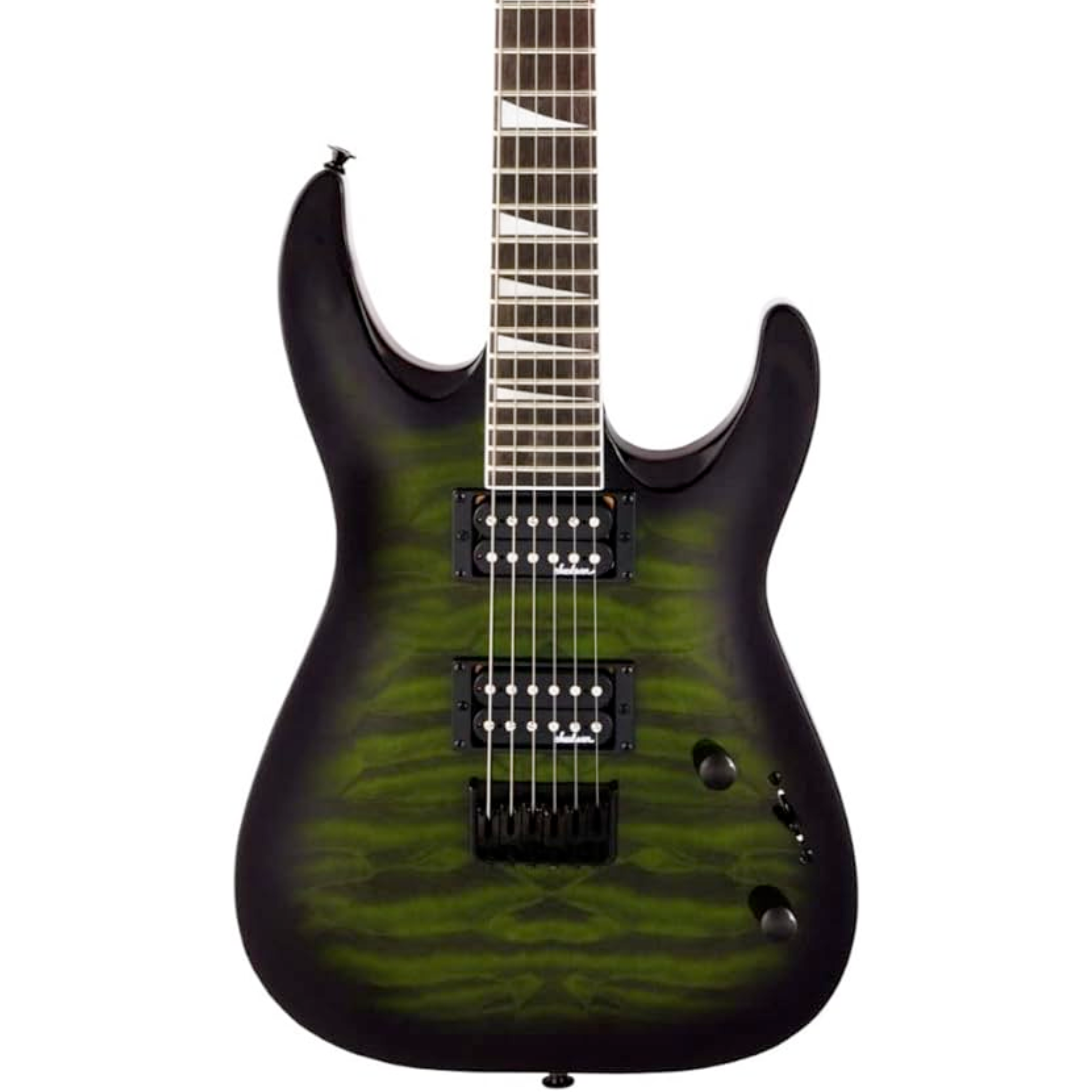 JACKSON JS32Q DKA TREMOLO TRANSPARENT GREEN BURST