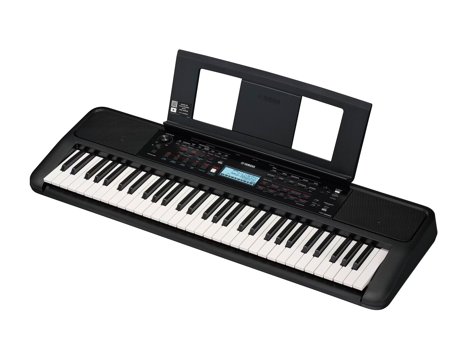 Teclado Digital Yamaha PSRE383 Con Adaptador de Corriente Negro