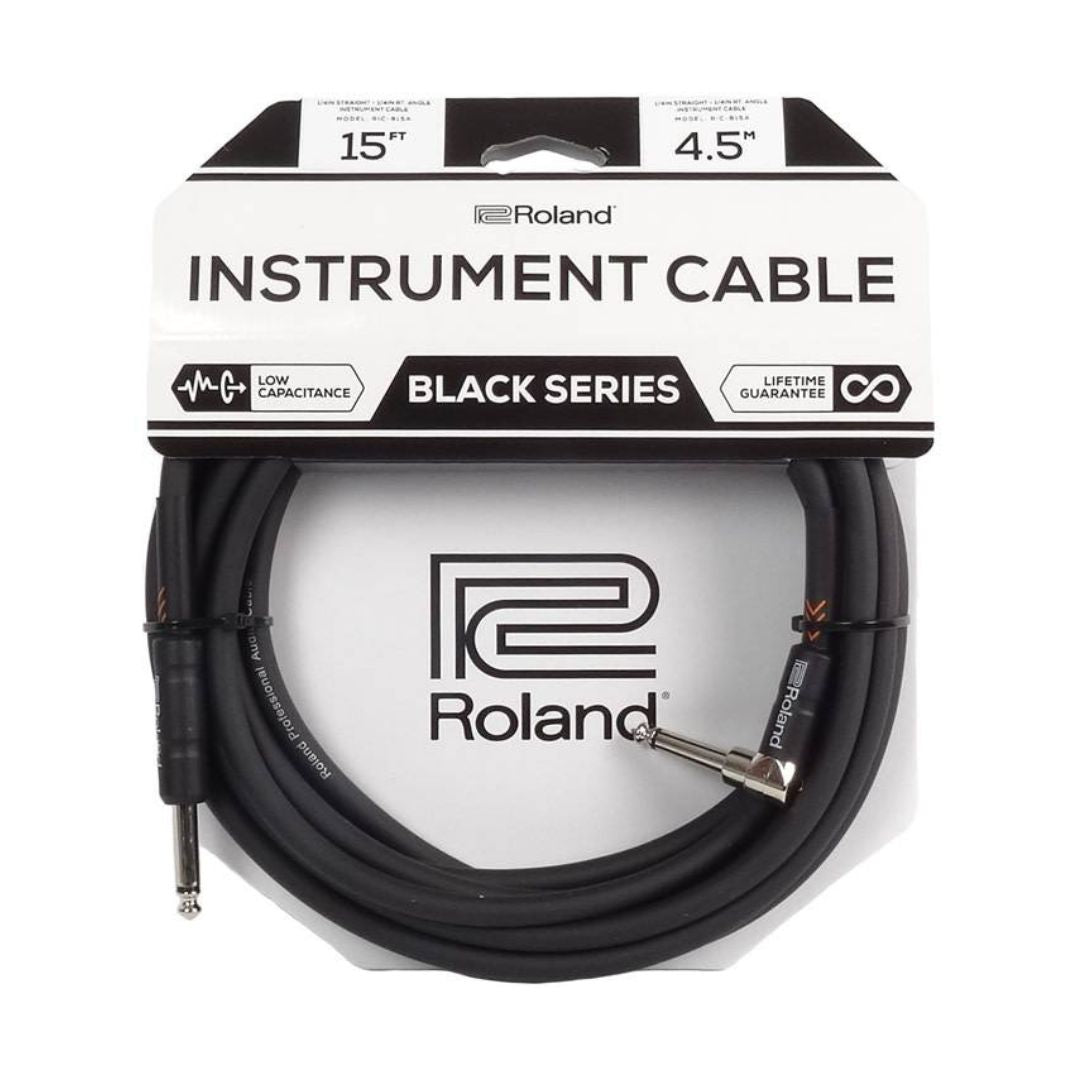 CABLE ROLAND SERIE BLACK ANGULADO P/INST 4.5MT RIC-B15A