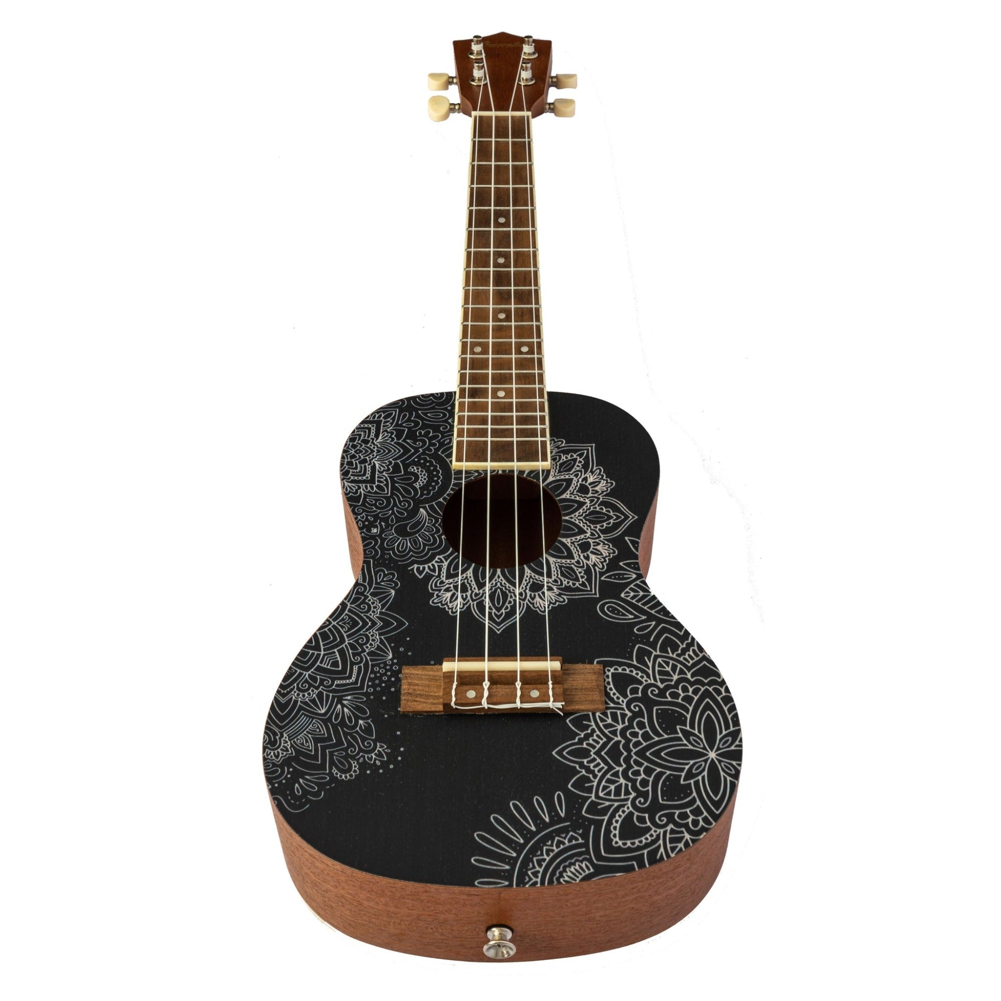 UKELELE BAMBOO CONCIERTO SAPELE SOUL MANDALA U-23 C/FUNDA