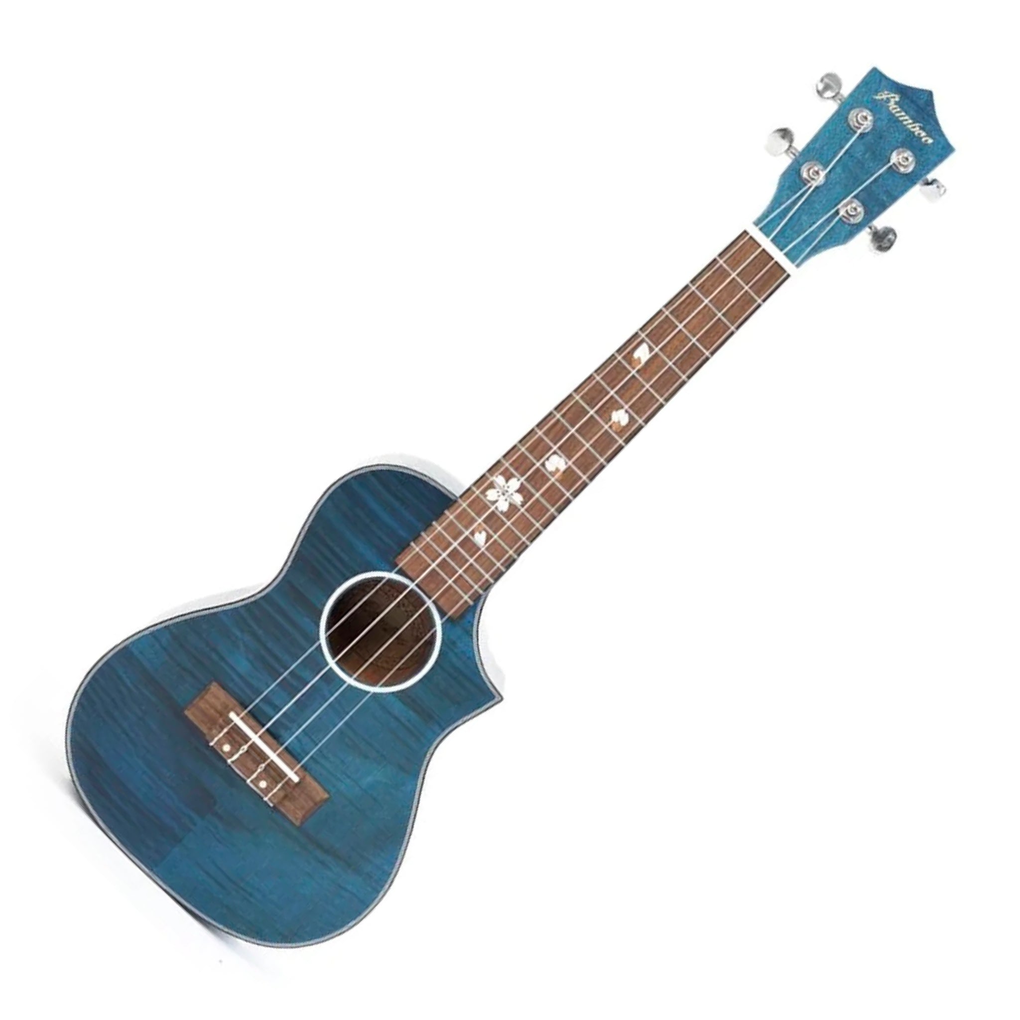 UKELELE BAMBOO CONCIERTO BLOSSOM BLUE