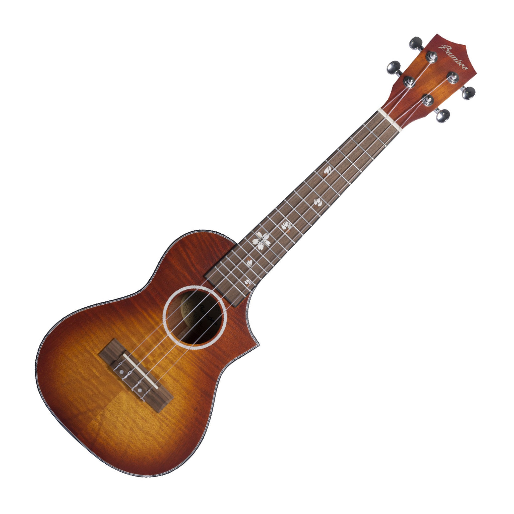 UKELELE BAMBOO CONCIERTO BLOSSOM SUNBURST