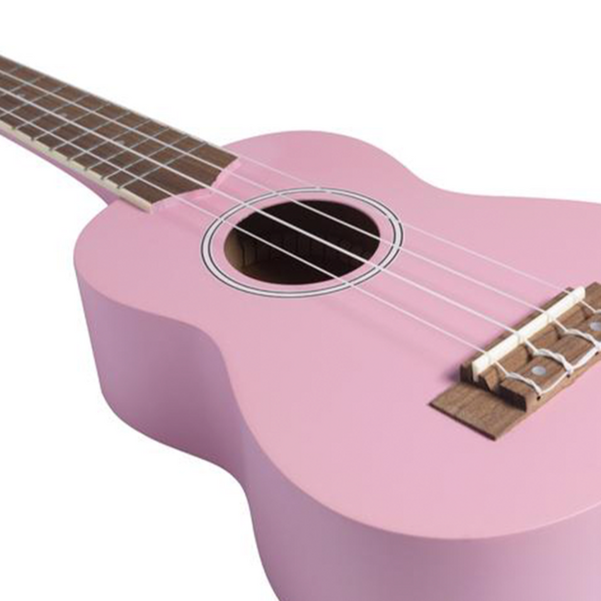 UKULELE BAMBOO SOPRANO ROSA CON FUNDA