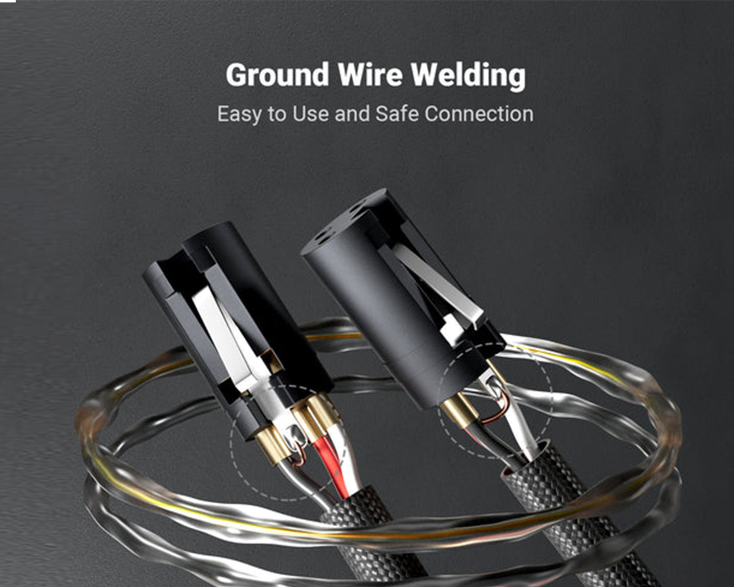 Cable XLR Fosi Audio 1.2m (Paquete de 2) para Preamplificador a Amplificador de Potencia