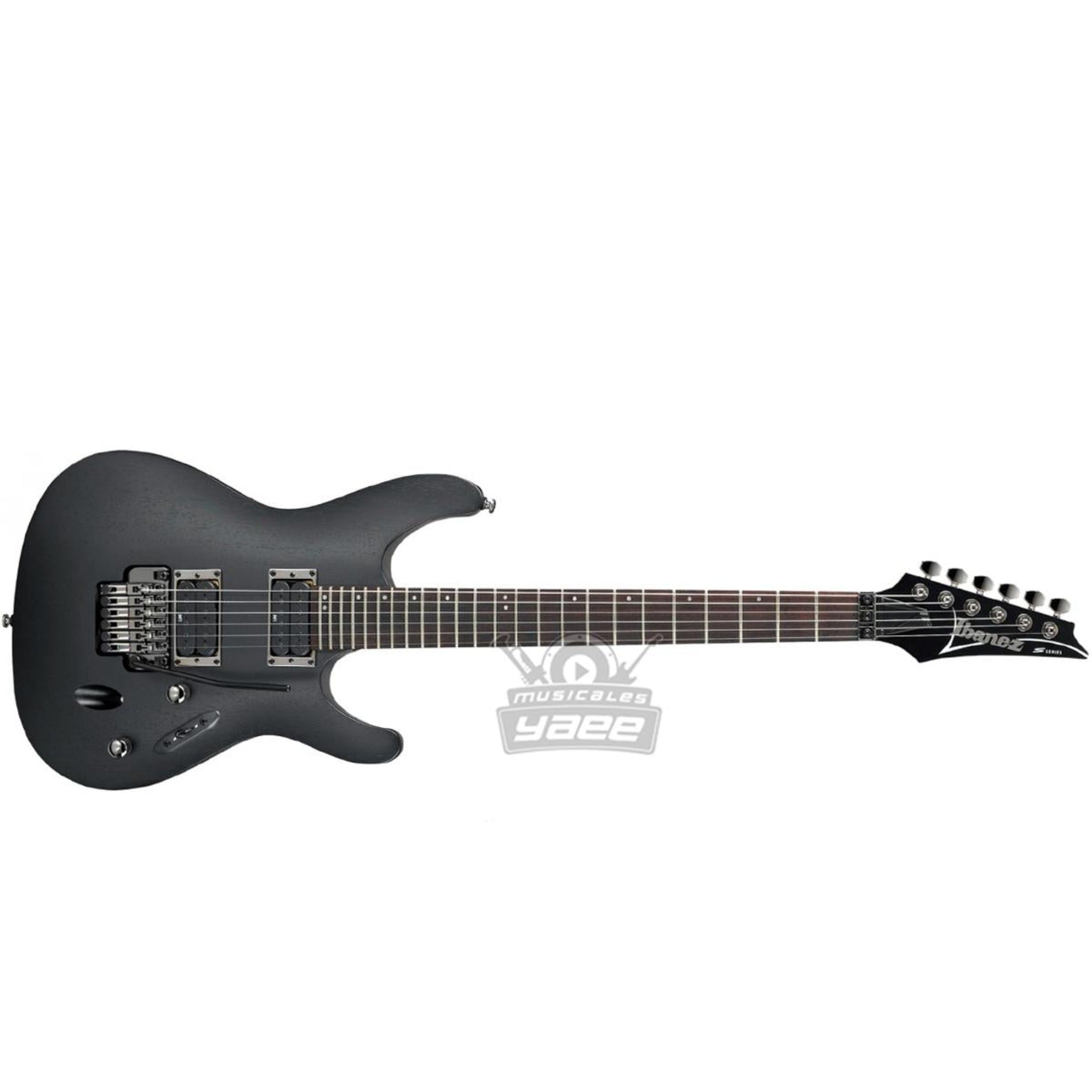 Guitarra Eléctrica Ibanez Serie S en Negro Veteado