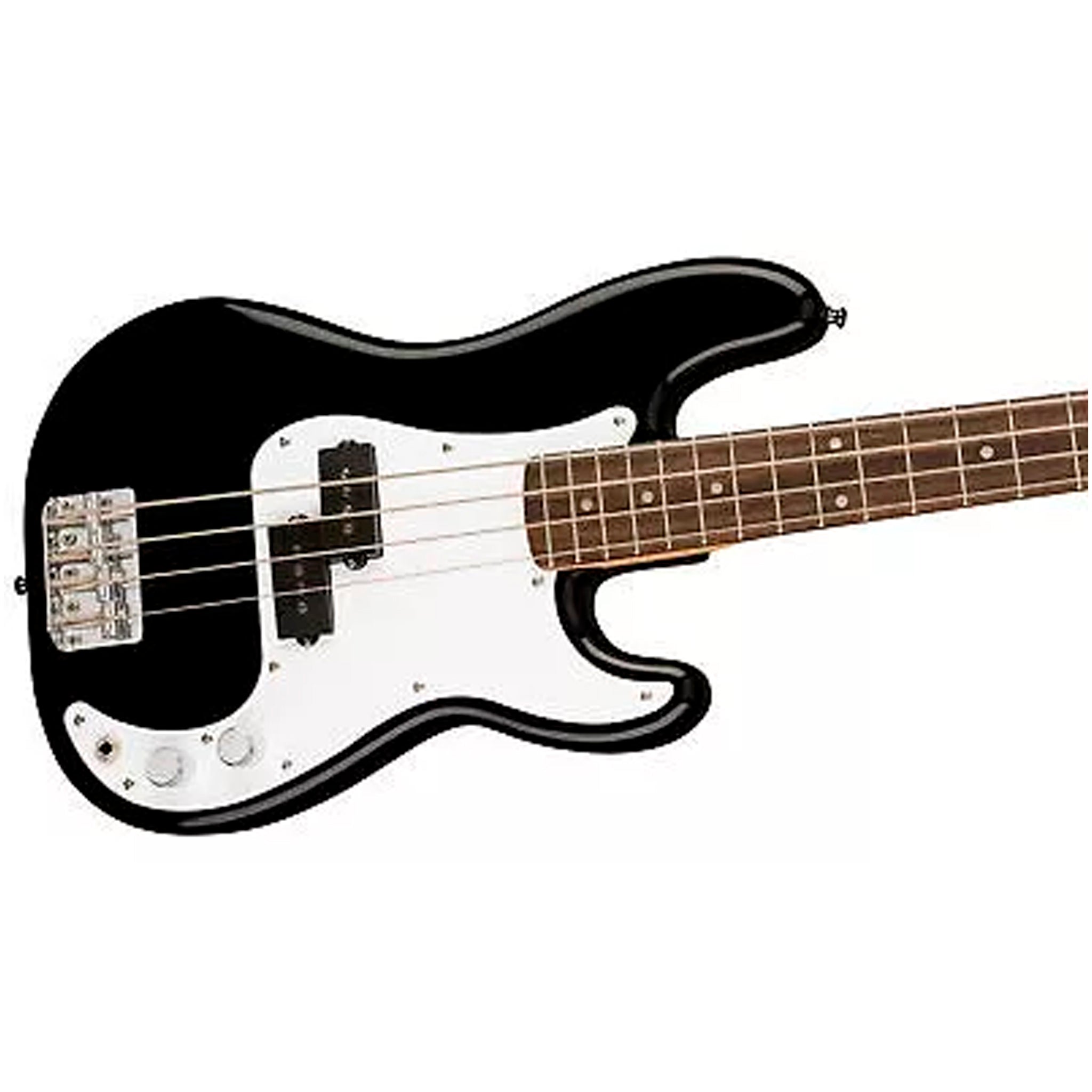 BAJO SQUIER MINI PRECISION BASS, LAUREL WHITE PICKGUARD BLACK