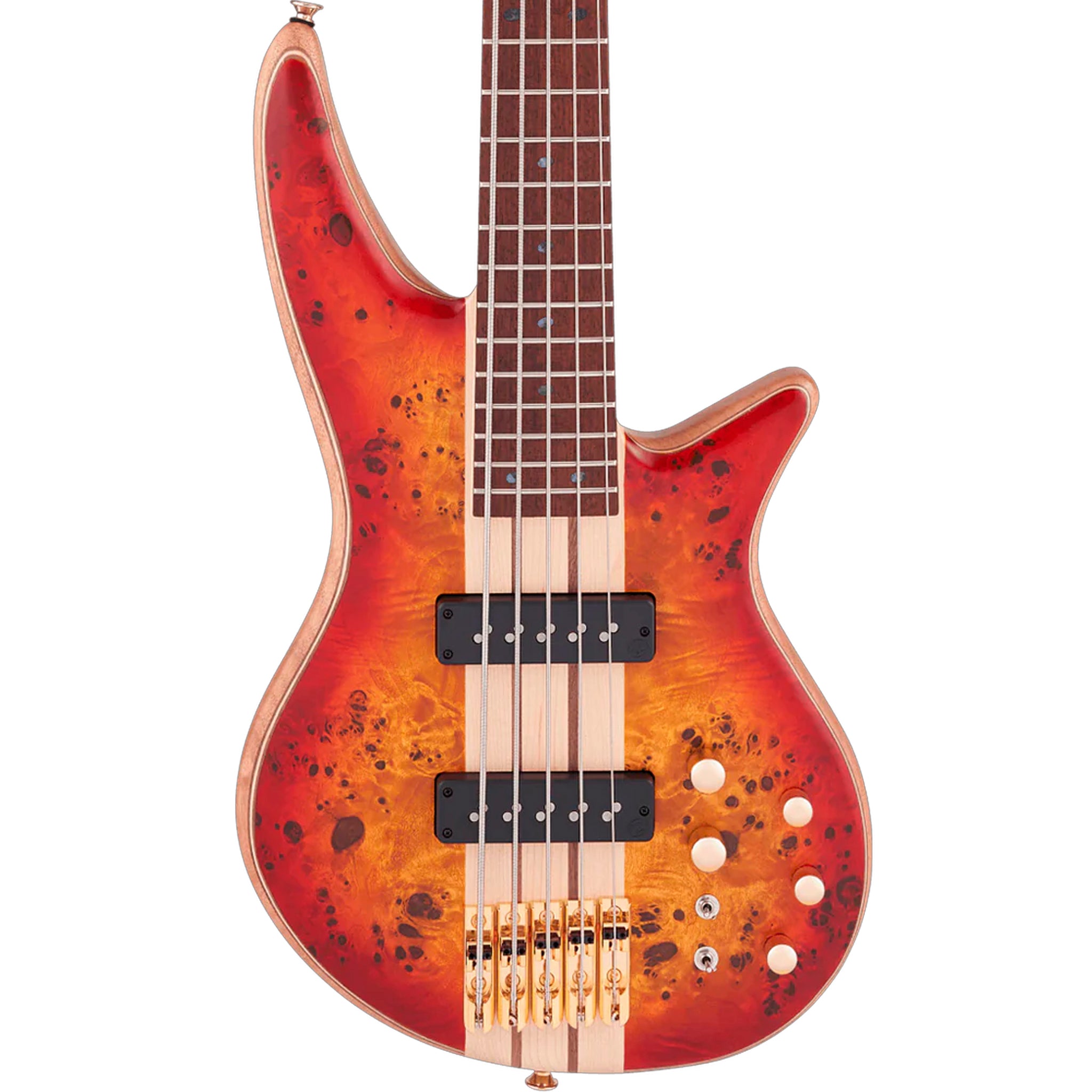 BAJO JACKSON SPECTRA BASS SBP V, CARAMELIZED, CHERRY BURST