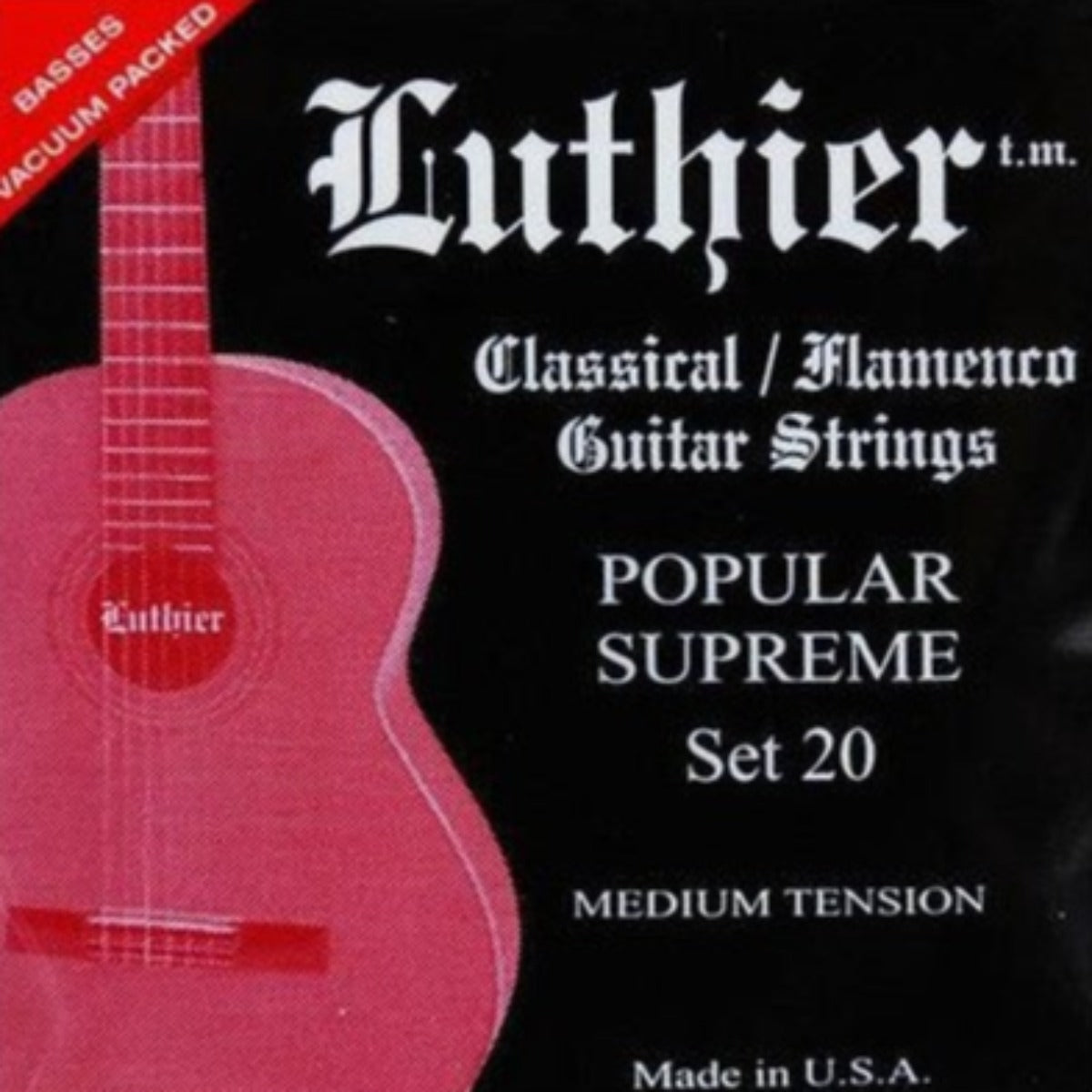 ENCORDADURA LUTHIER P/GUITARRA CLASICA NYLON POPULAR SUPREME TM