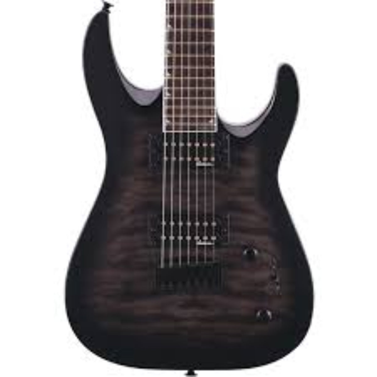 JACKSON JS22-7 DINKY QM NEGRO SUNBURST
