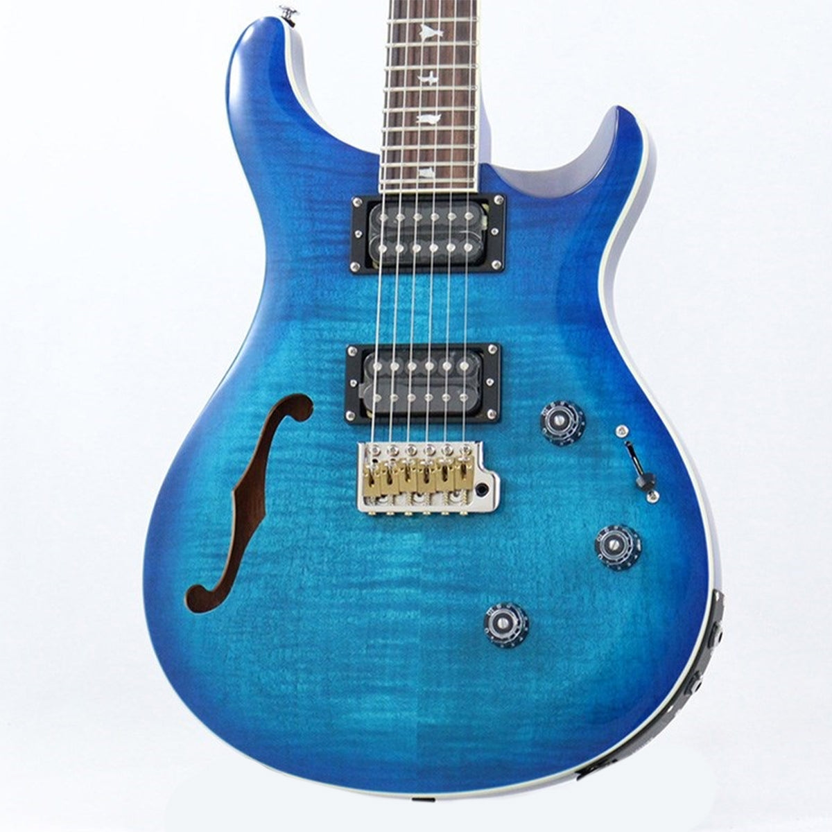 PRS SE CUSTOM 24 SEMI HOLLOW PIEZO LAKE BLUE GUITARRA ELECTRICA CON GIG BAG