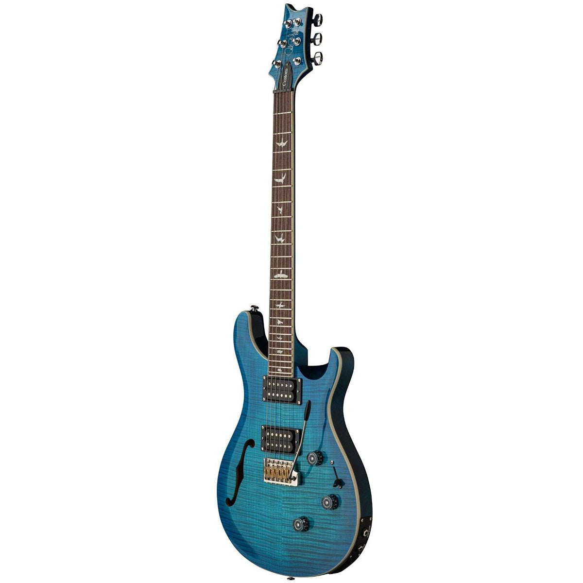 PRS SE CUSTOM 24 SEMI HOLLOW PIEZO LAKE BLUE GUITARRA ELECTRICA CON GIG BAG