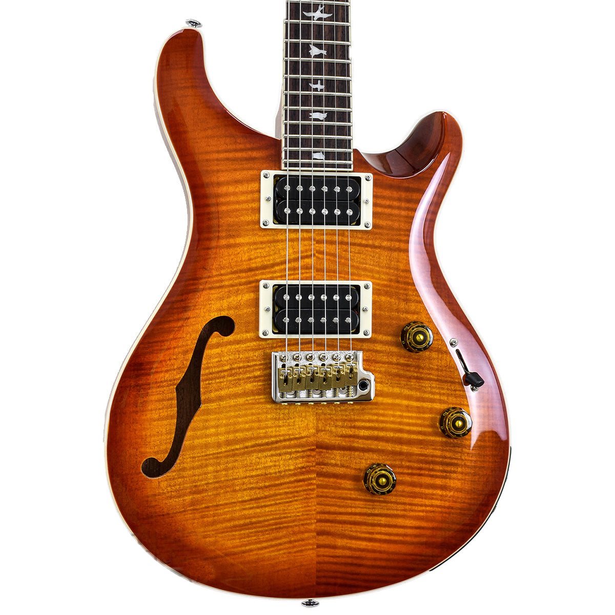 PRS SE CUSTOM 24 SEMI HOLLOW PIEZO VINTAGE SUNBURST GUITARRA ELECTRICA CON GIG BAG