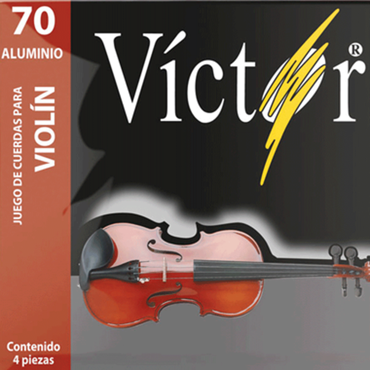 ENCORDADURA VICTOR PARA VIOLIN ALUMINIO 70