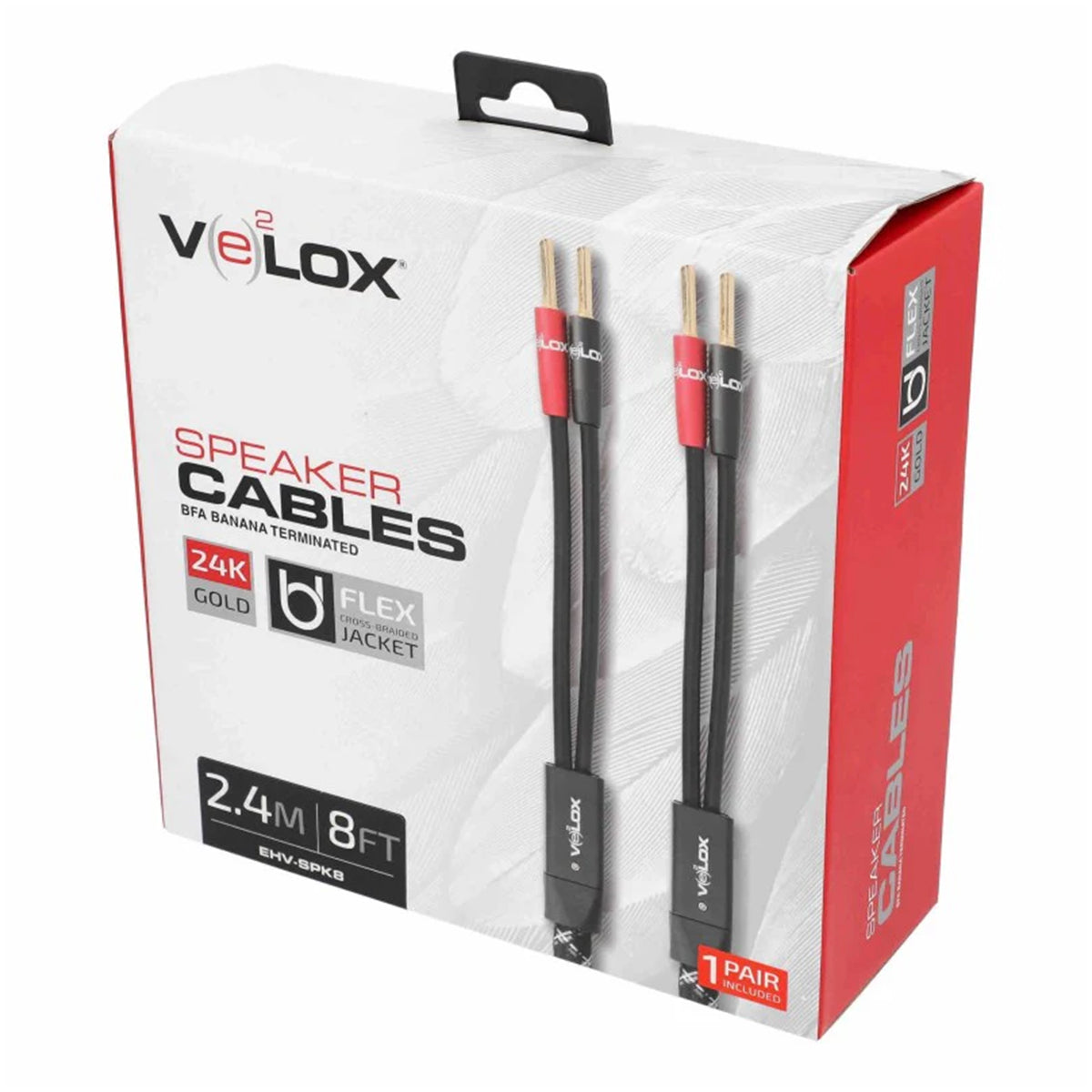VELOX CABLE DE ALTAVOZ DE 2.44MTS 12AWG EHV-SPK8
