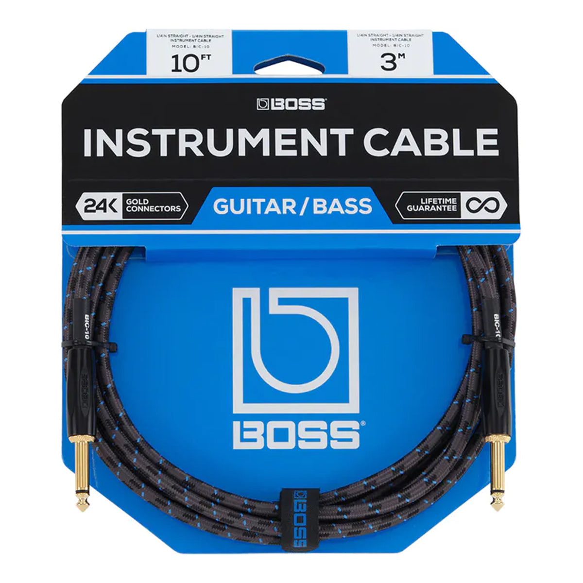CABLE BOSS DE INSTRUMENTO SERIE GOLD 3MTS BIC-G10