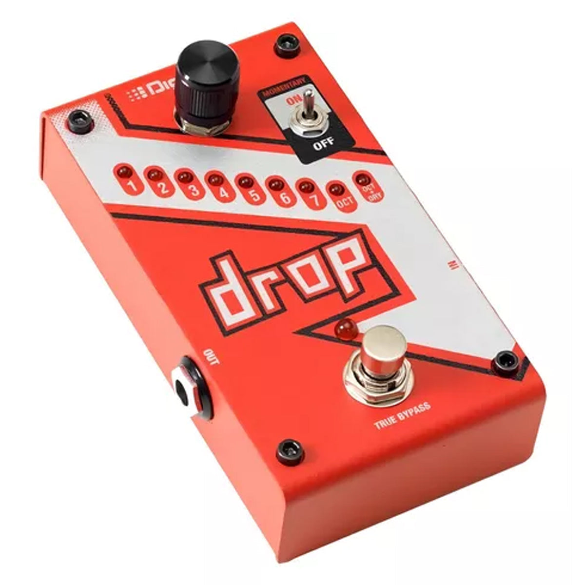 Pedal de Efecto DigiTech Drop con Adaptador – Cambio de Tono Polifónico Instantáneo