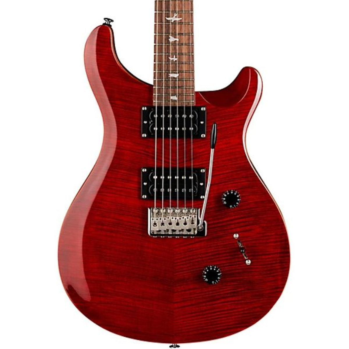 GUITARRA ELECTRICA PRS SE CUSTOM 24 RUBY LIMITED EDITION ROSEWOOD FLAME MAPLE CON GIG BAG