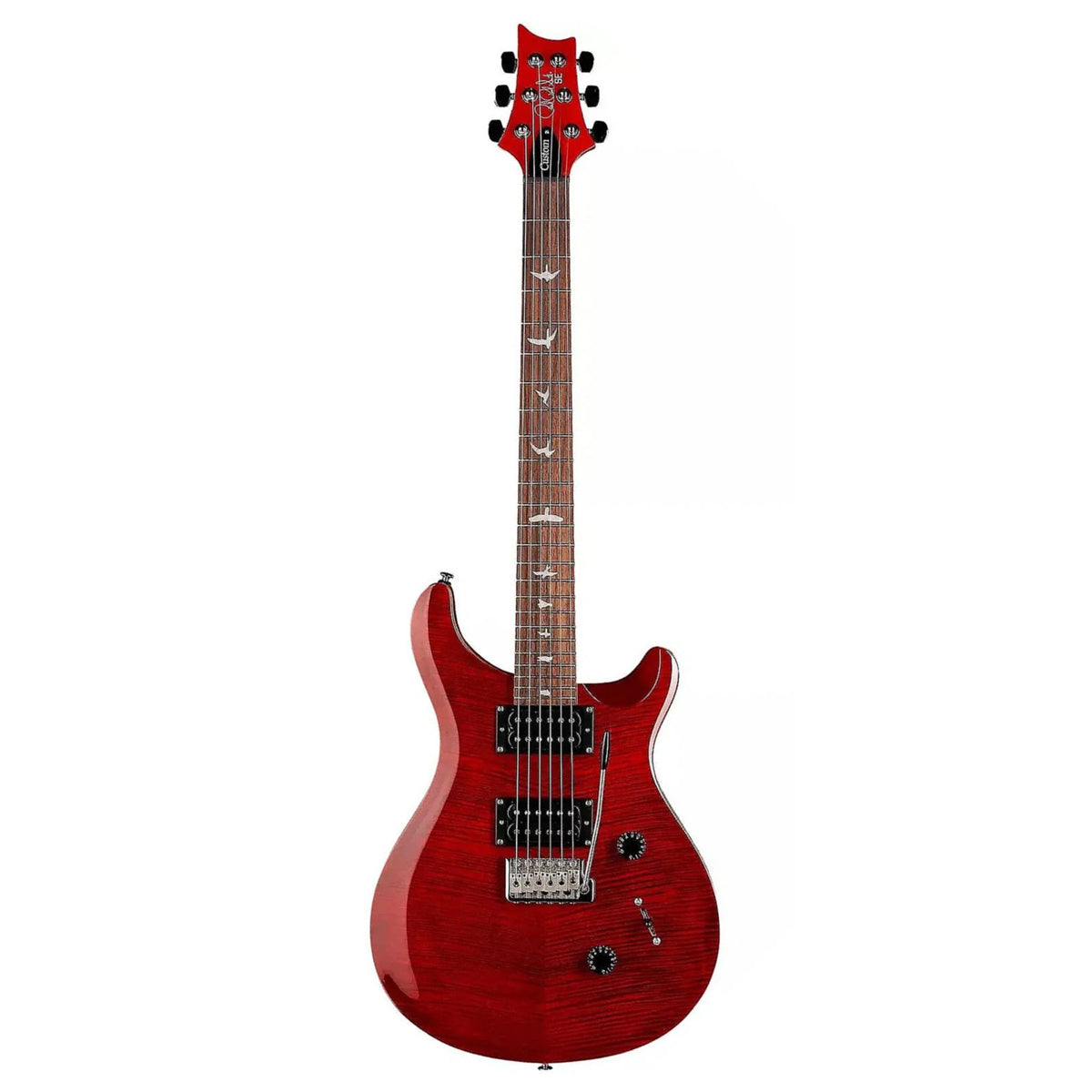 GUITARRA ELECTRICA PRS SE CUSTOM 24 RUBY LIMITED EDITION ROSEWOOD FLAME MAPLE CON GIG BAG