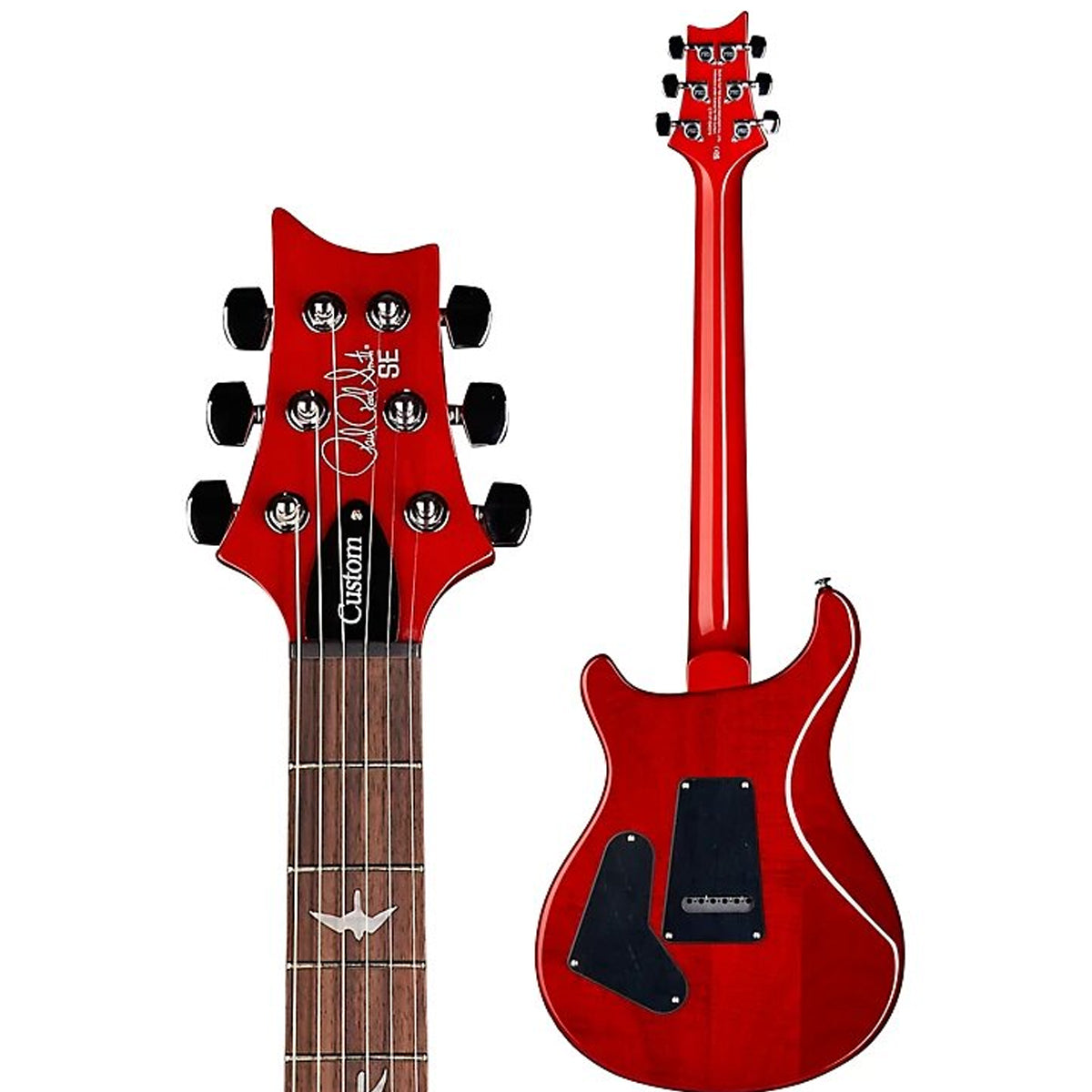 GUITARRA ELECTRICA PRS SE CUSTOM 24 RUBY LIMITED EDITION ROSEWOOD FLAME MAPLE CON GIG BAG