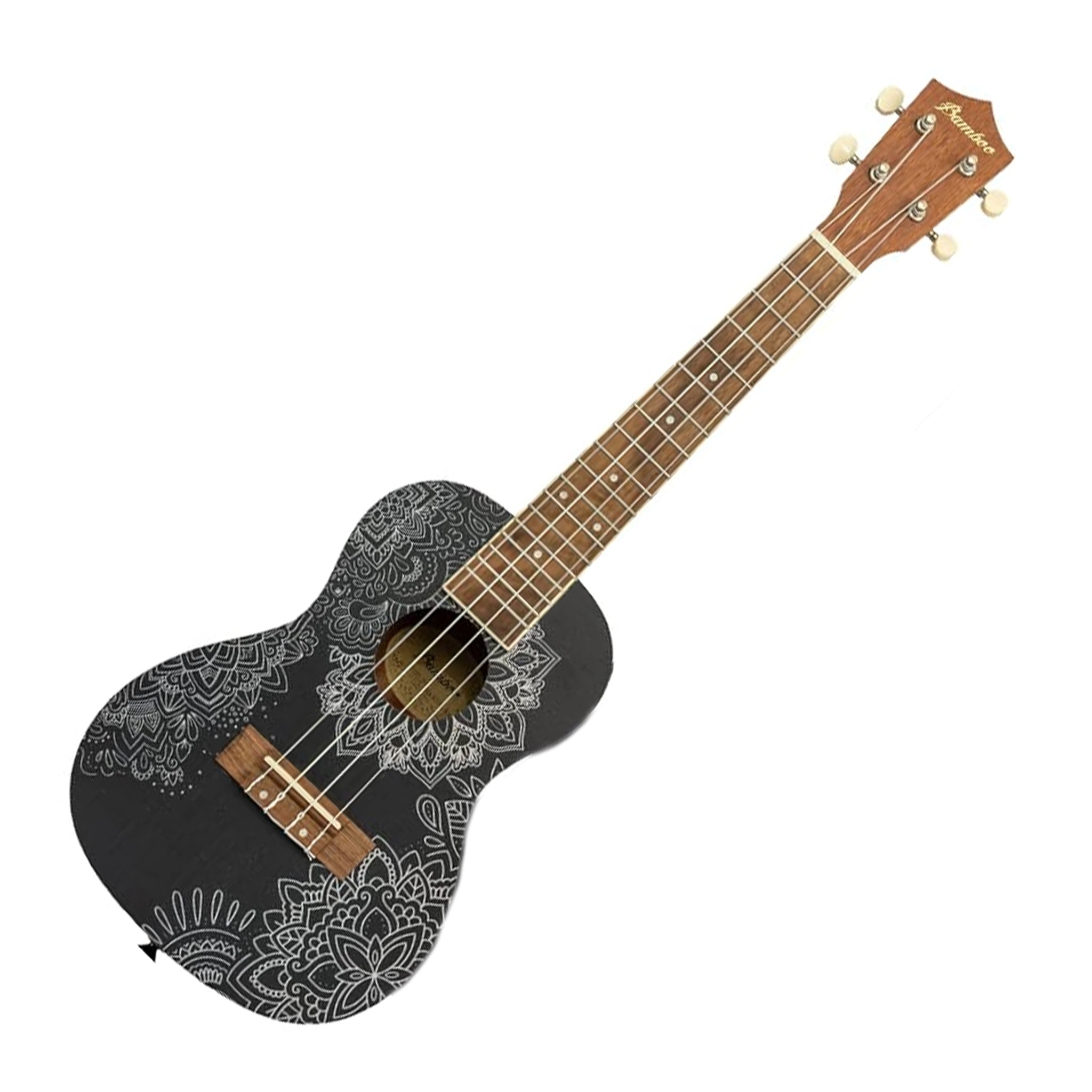 UKELELE BAMBOO CONCIERTO SAPELE SOUL MANDALA U-23 C/FUNDA