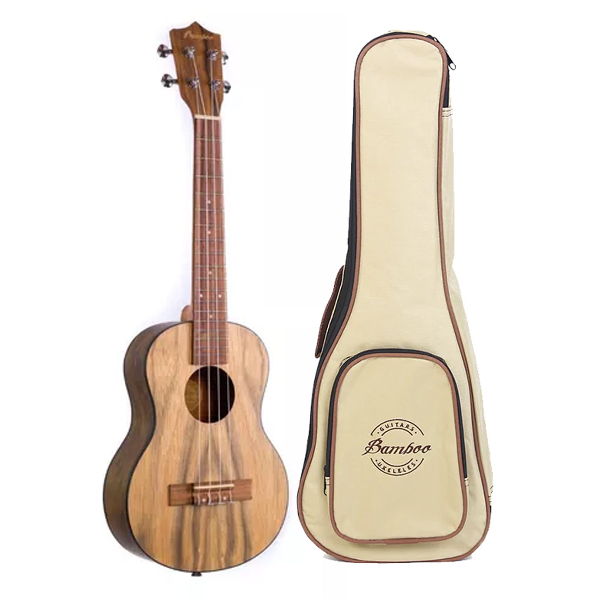 UKELELE BAMBOO CONCIERTO WALNUT U-23-WALNUT C/FUNDA