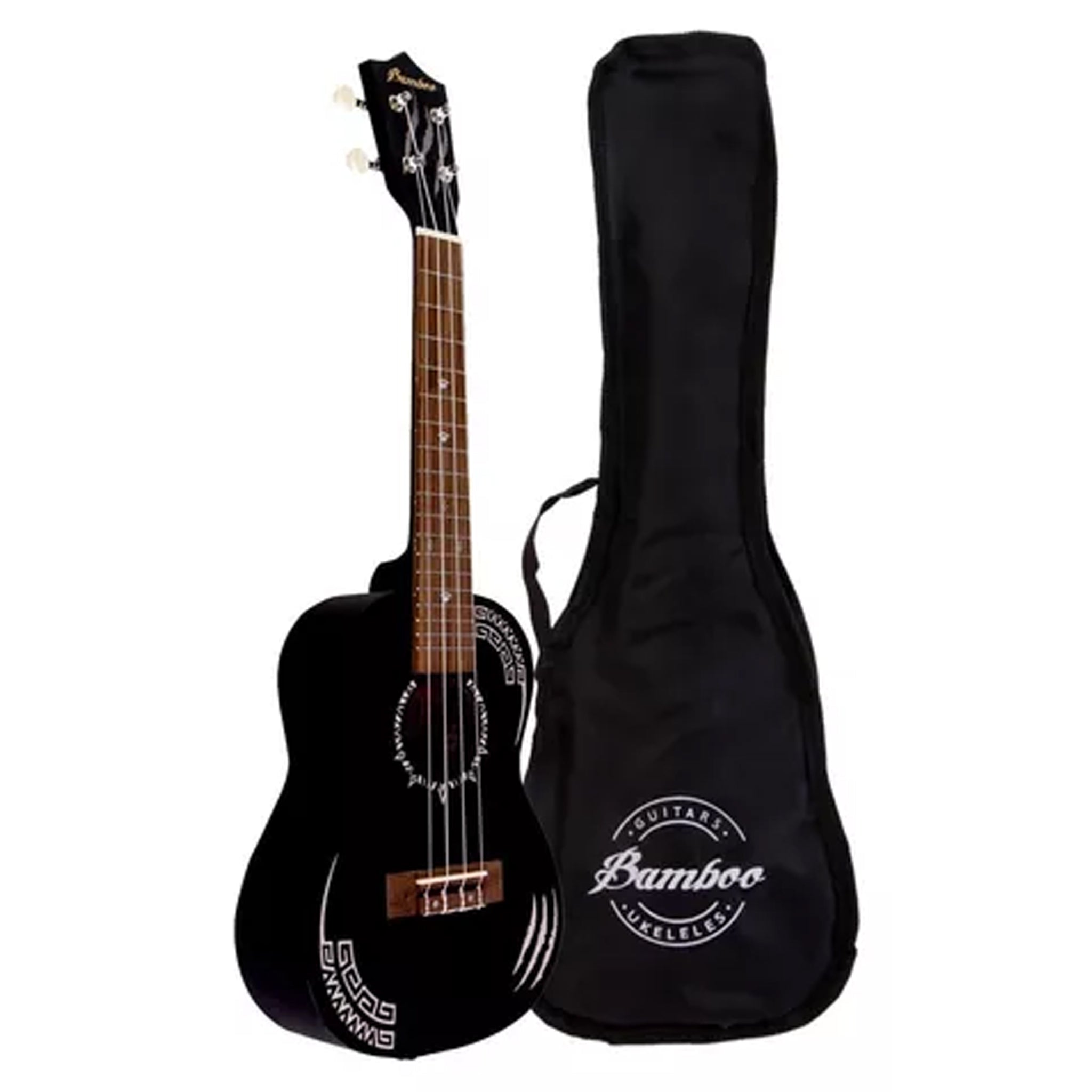 UKELELE BAMBOO CONCIERTO SAPELE PANTHER U-23 C/FUNDA