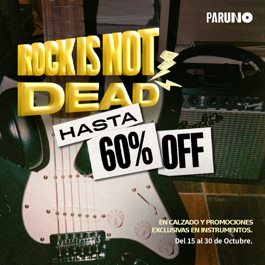 Rock Is Not Dead 2026: la venta nocturna de Paruno, del 15 al 30 de octubre