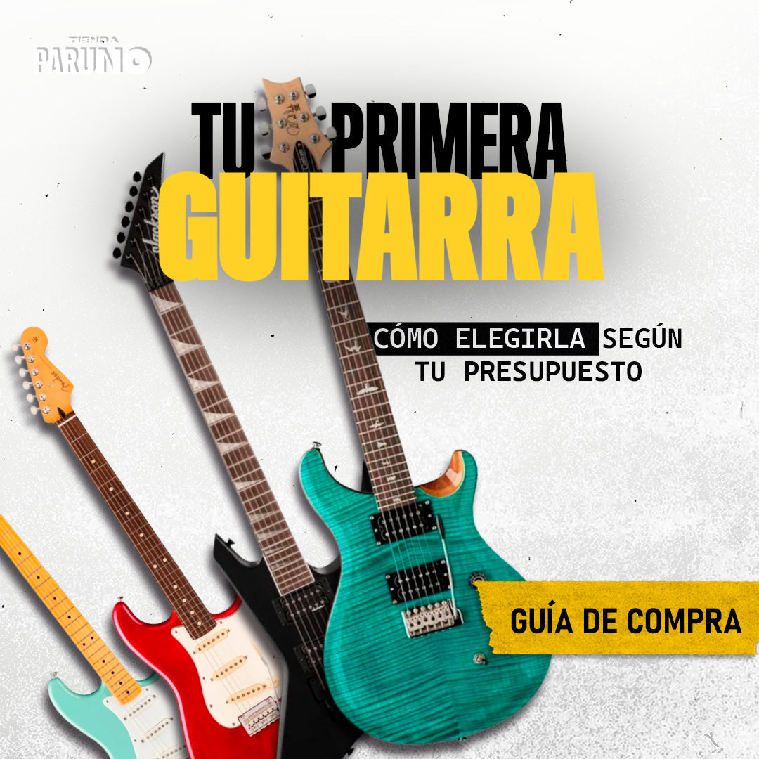 Tu primera guitarra eléctrica: guía de compra de Paruno con guitarras Squier, Fender, Jackson y PRS