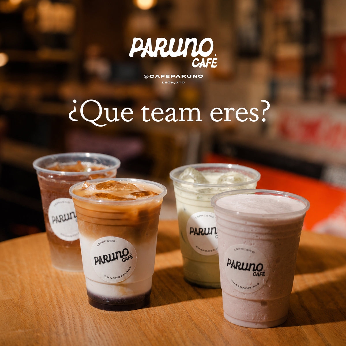¿Qué team eres? La guía del menú de Café Paruno