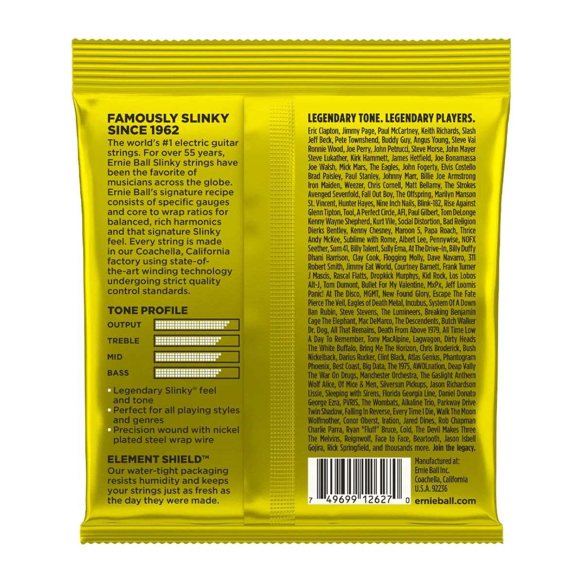 ENCORDADURA ERNIE BALL 2627 BEEFY SLINKY 11-54