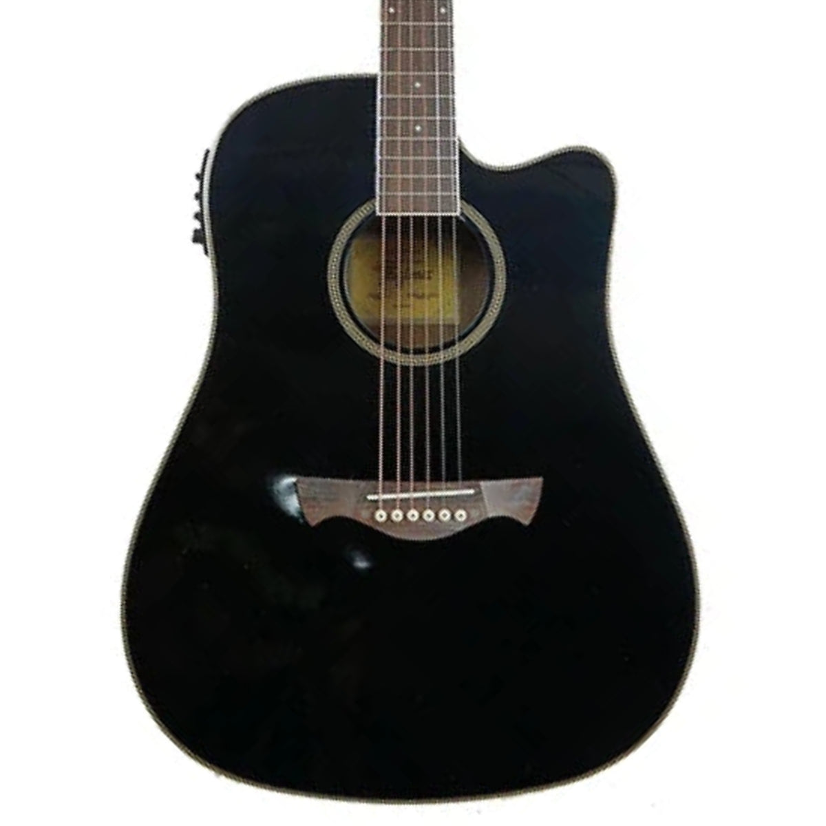 GUITARRA ELECTROACUSTICA TAGIMA MODENA ACERO SAPELI NEGRO MODENA-ACERO-EQ-BK