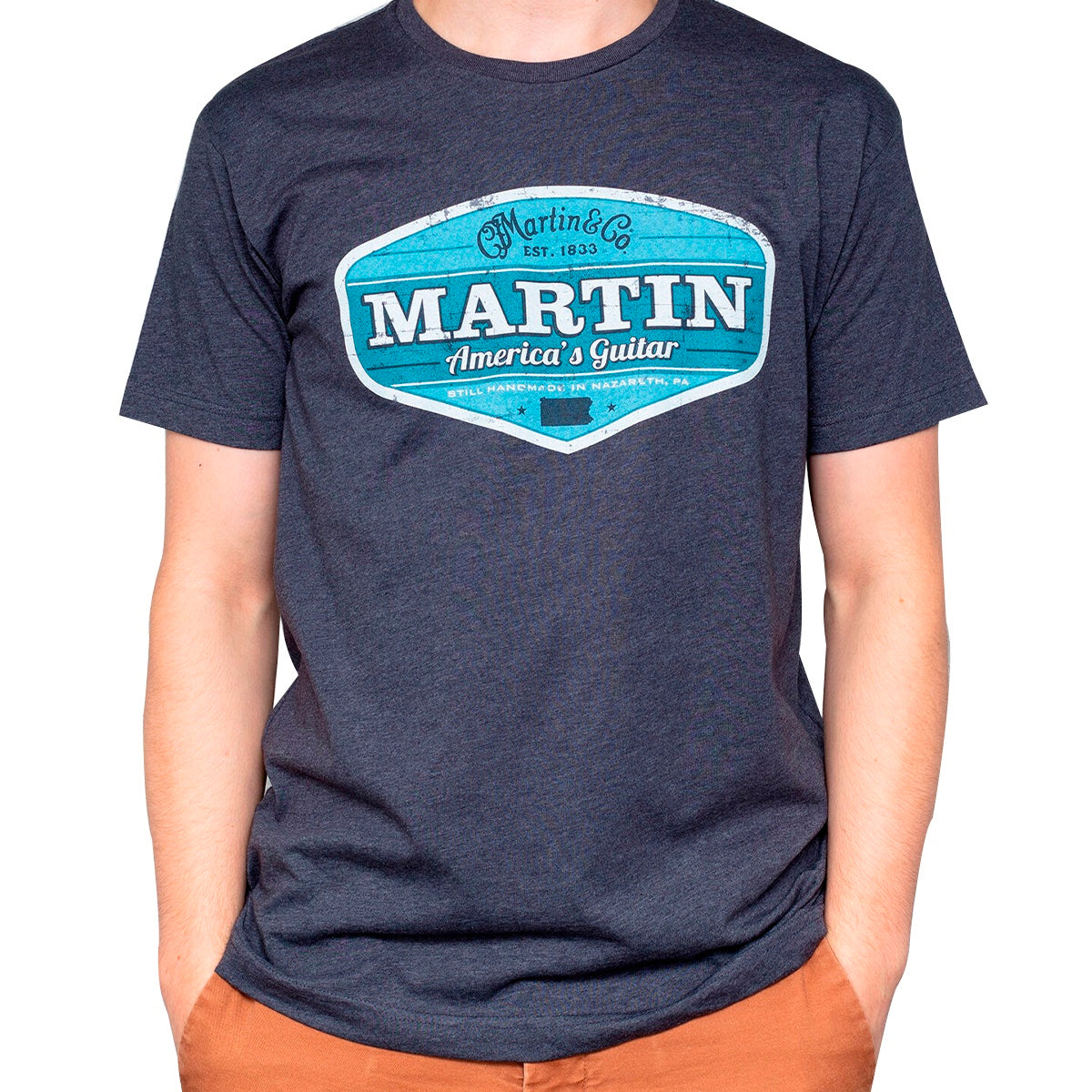 PLAYERA MARTIN RETRO BLUE G