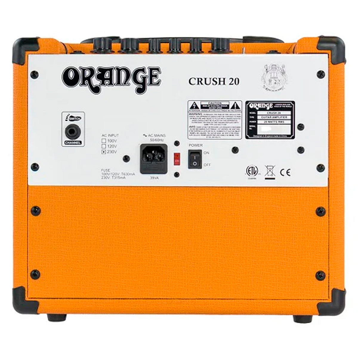 COMBO ORANGE ''CRUSH'' PARA GUITARRA ELECTRICA 20W,1X8''