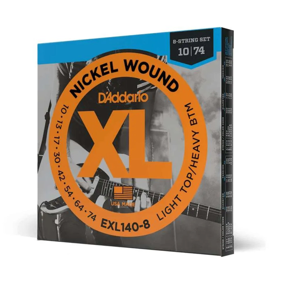 ENCORDADURA DADDARIO GUITARRA 8 CDAS EXL-140-8