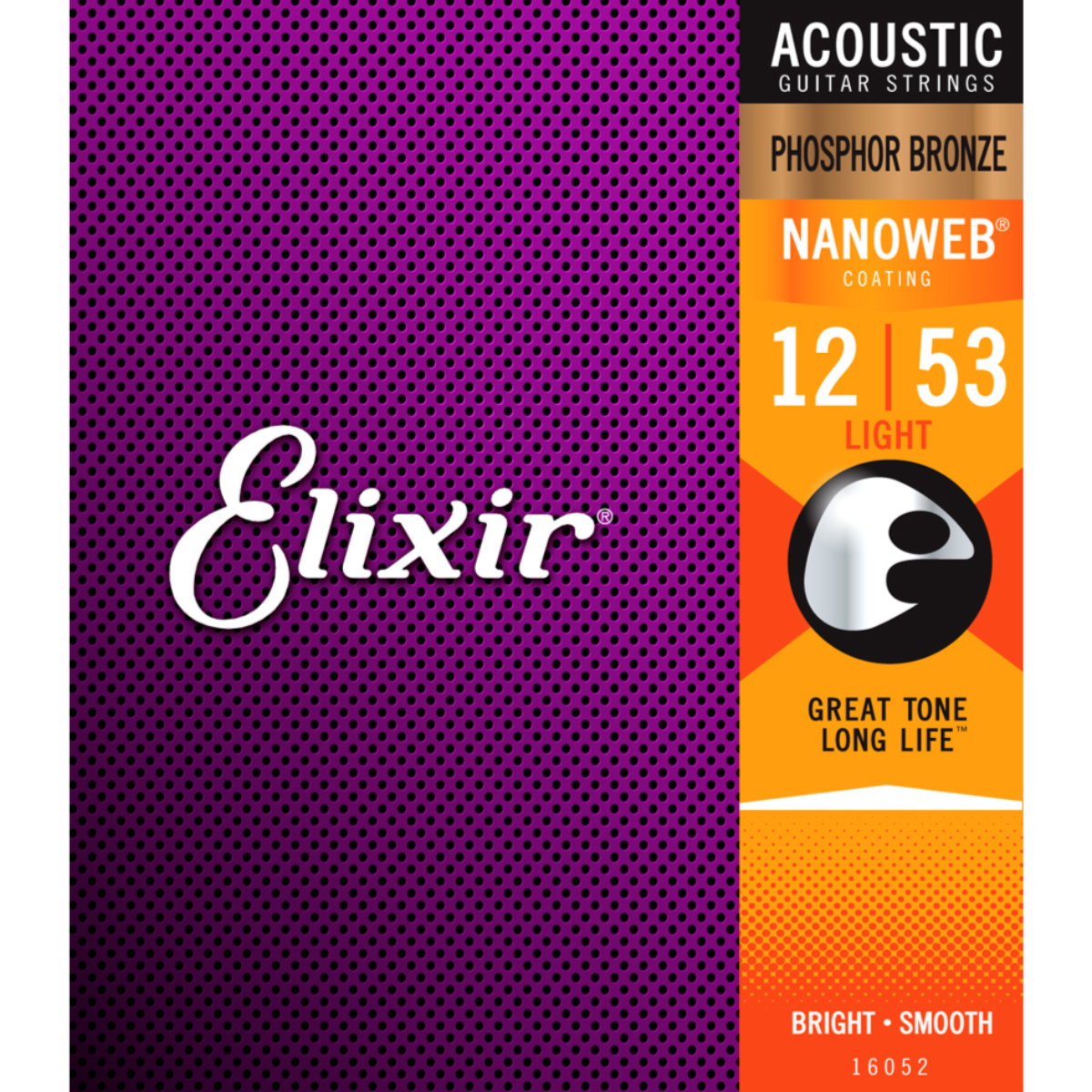 16052 ENCORDADURA ACOUST PHOSPH BRZ NANOWEB (012-053) ELIXIR