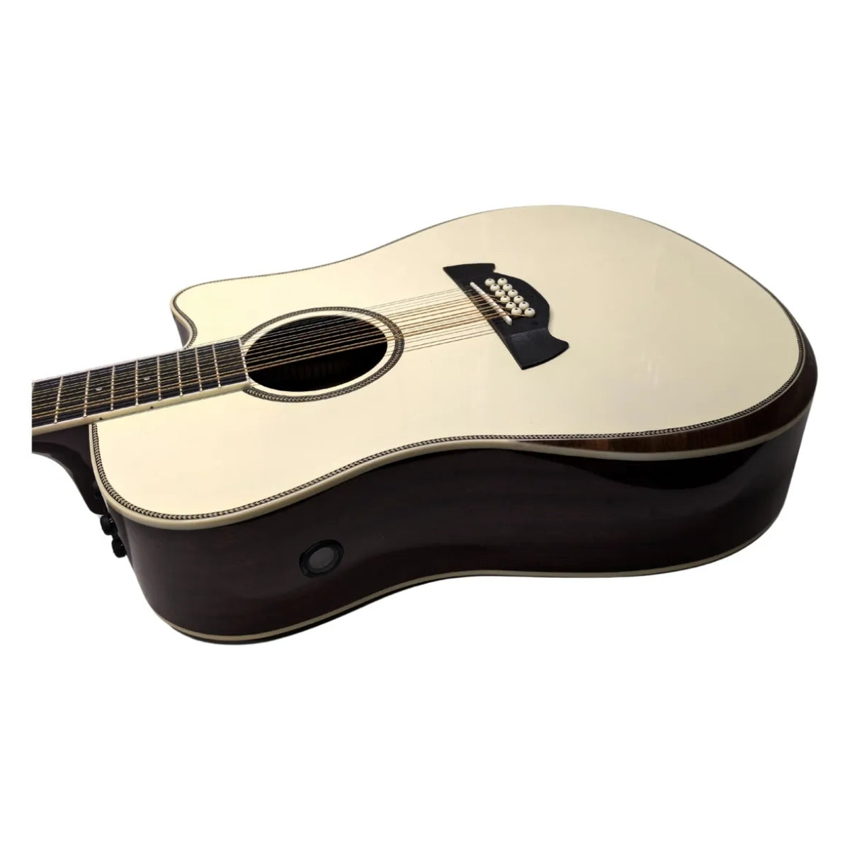 GUITARRA ELECTROACUSTICA TAGIMA RIO BRAVO DOCEROLA BLANCA RIO BRAVO-XII-EQ OWHS