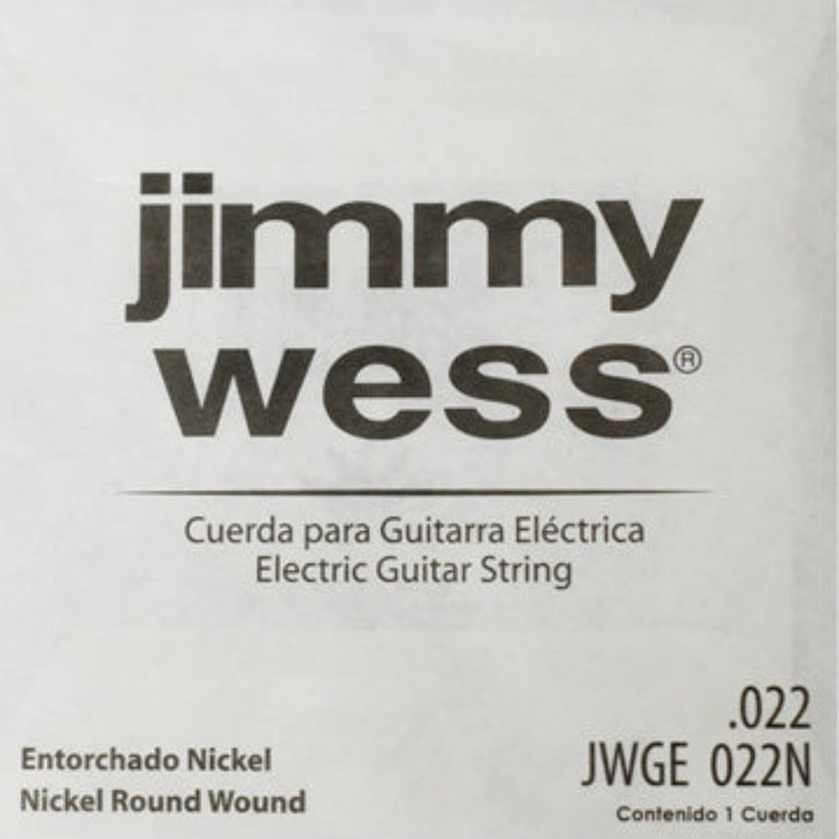 CUERDA JIMMY WESS PARA GUITARRA ELECTRICA 0 022 NIQUEL