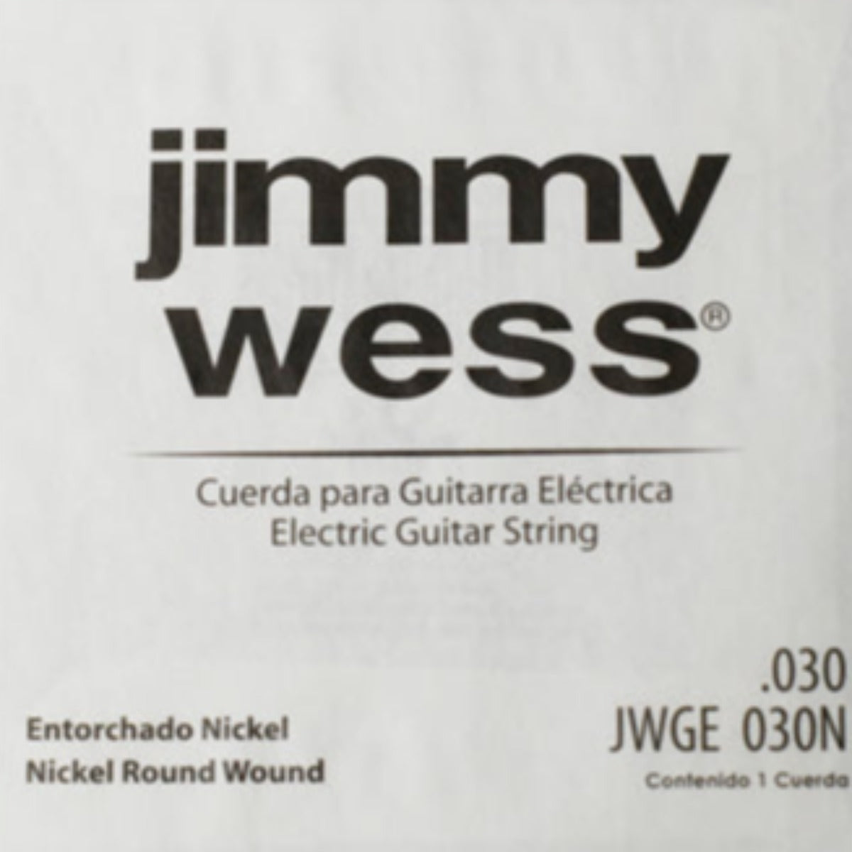 CUERDA JIMMY WESS PARA GUITARRA ELECTRICA 0 030 NIQUEL