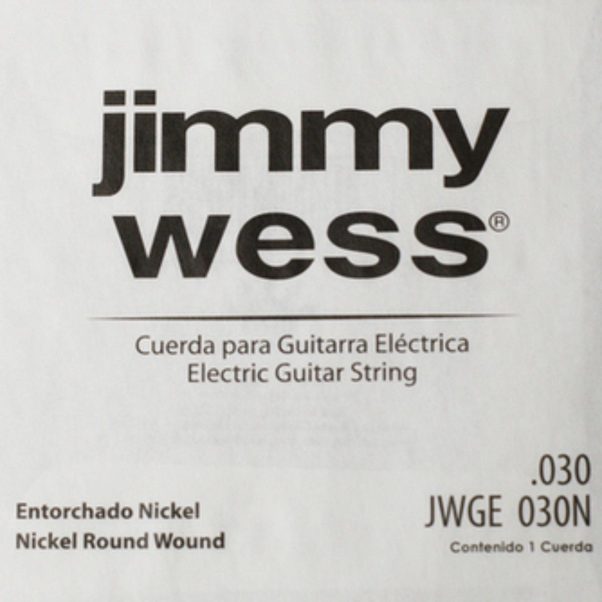 CUERDA P/GUITARRA ELECTRICA JIMMYWESS PRO 5A NIQ30