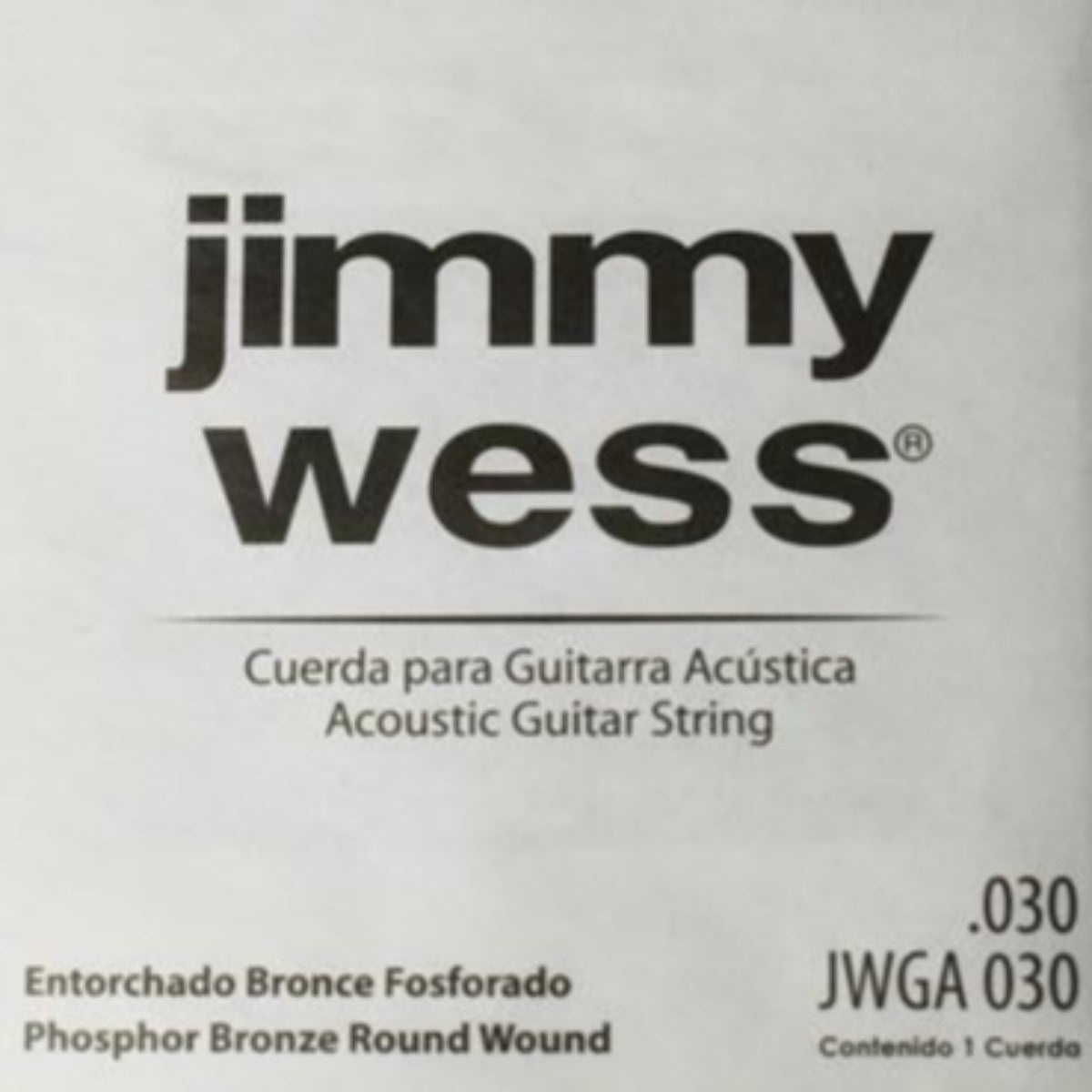CUERDA P/GUITARRA ELECTROACUSTICA JIMMYWESS 4A 30
