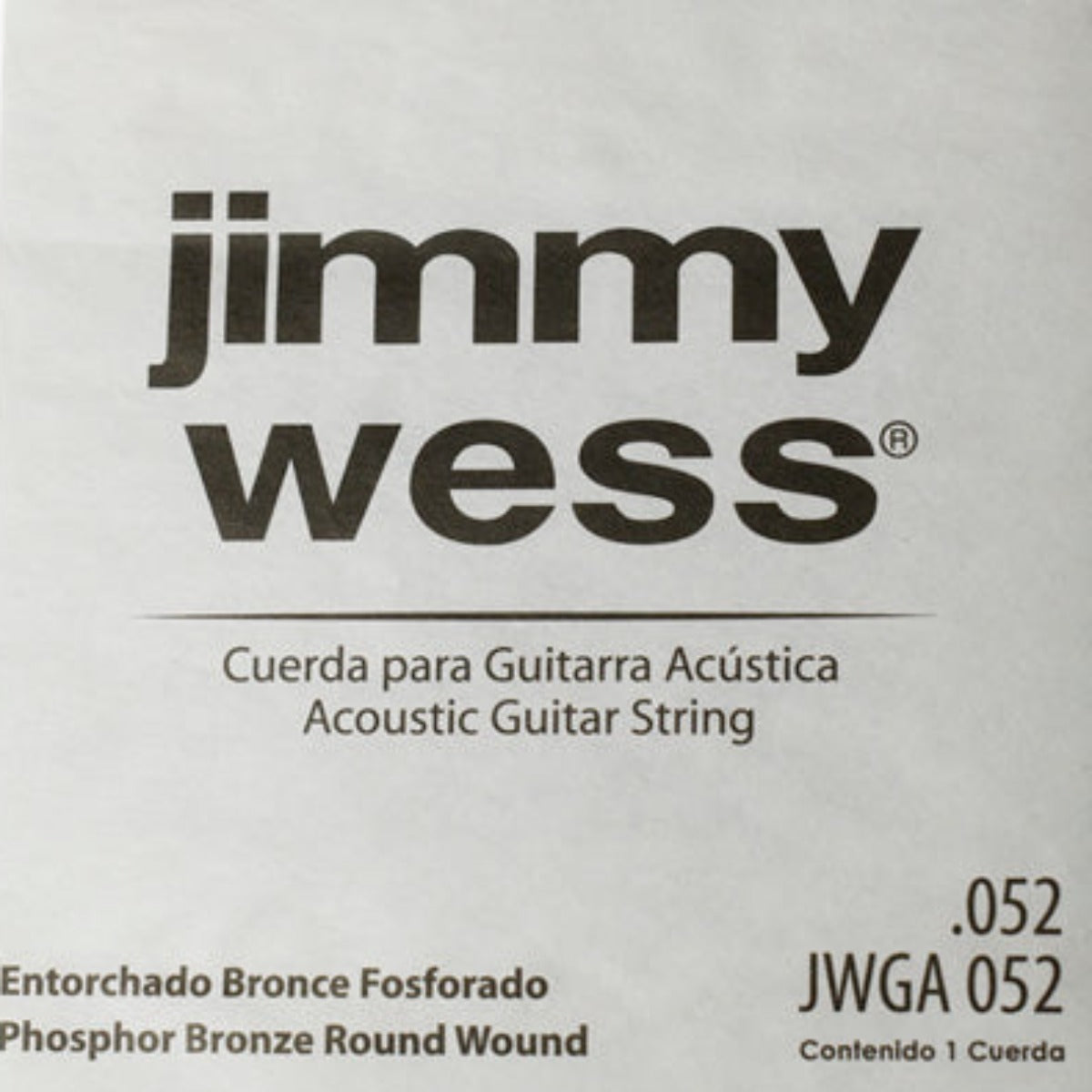 CUERDA P/GUITARRA ELECTROACUSTICA JIMMYWESS 6A 52