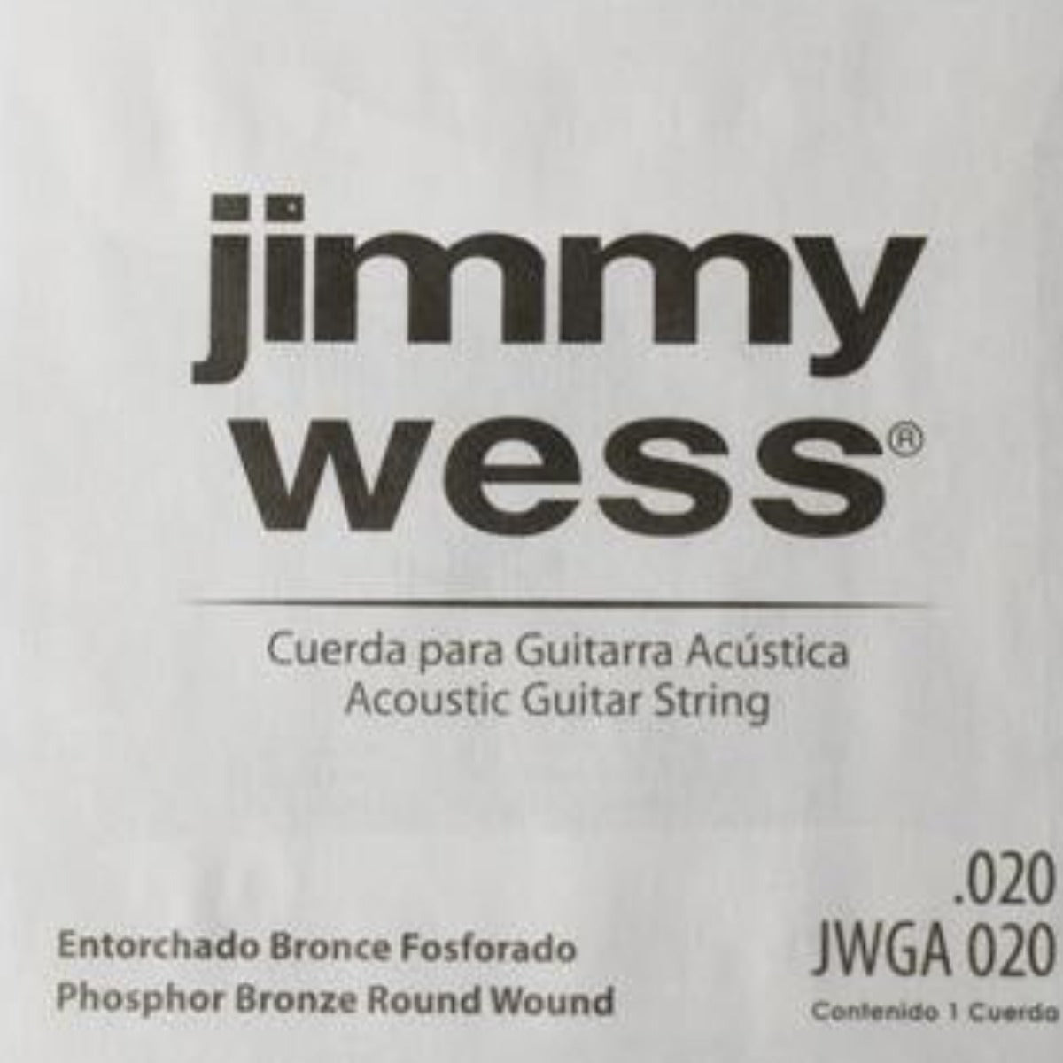 CUERDA P/GUITARRA ELECTROACUSTICA JIMMYWESS 3A 20