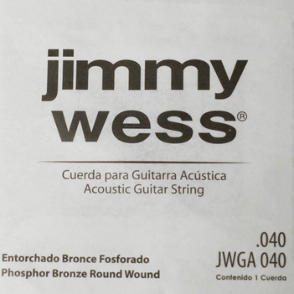CUERDA P/GUITARRA ELECTROACUSTICA JIMMYWESS 5A 40